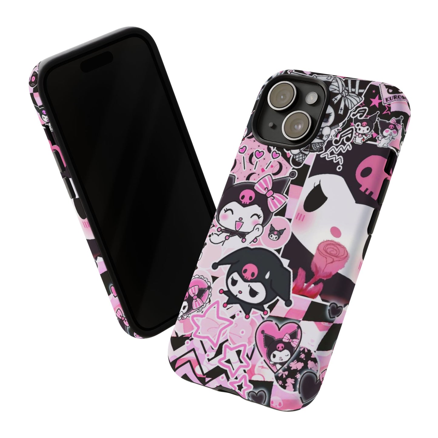 Kuromi Gothic Phone Case, Tough Phone Case, Kawaii Phone Cover, Unique Mobile Accessory, Gifts for Her Kuromi back to school purple kuromi