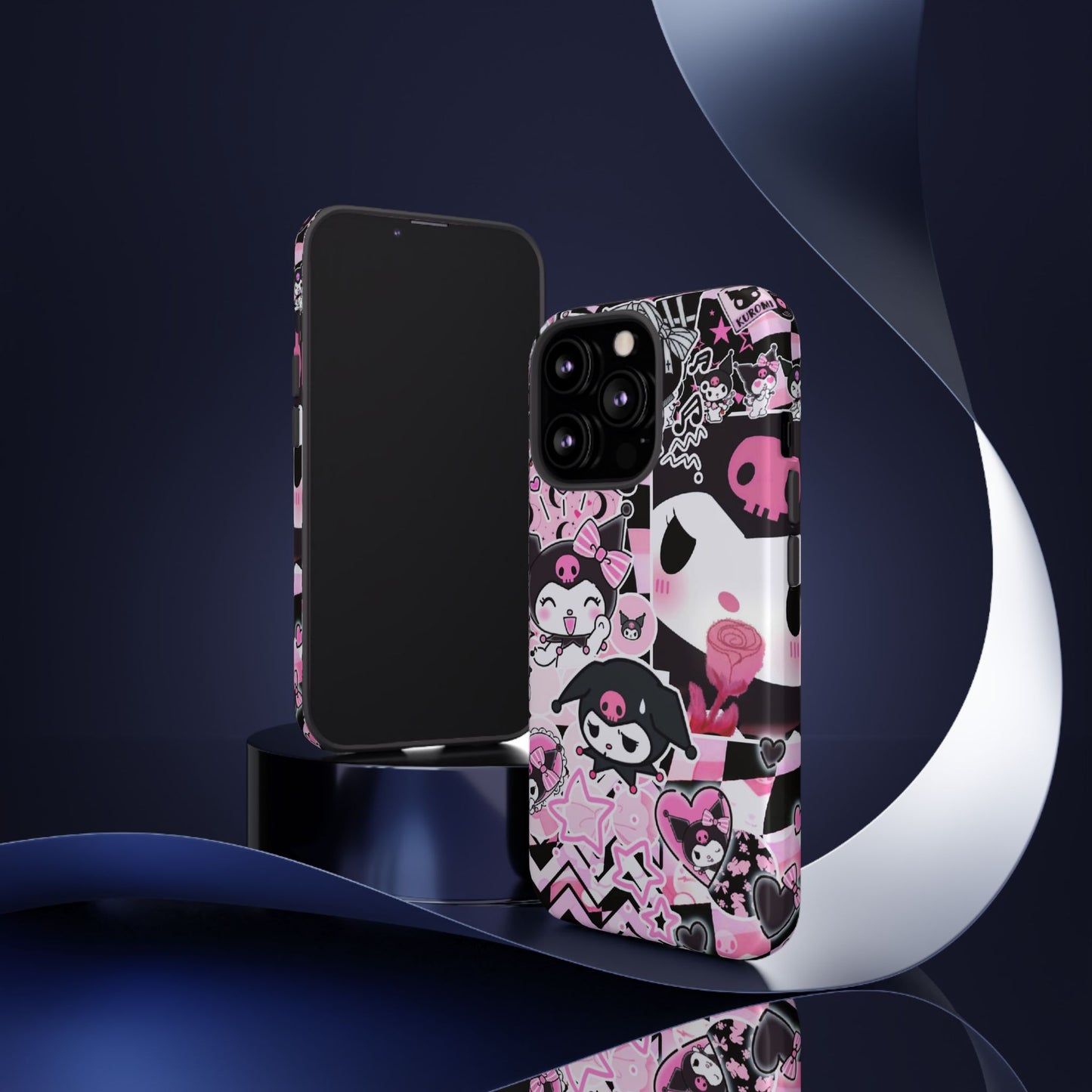 Kuromi Gothic Phone Case, Tough Phone Case, Kawaii Phone Cover, Unique Mobile Accessory, Gifts for Her Kuromi back to school purple kuromi