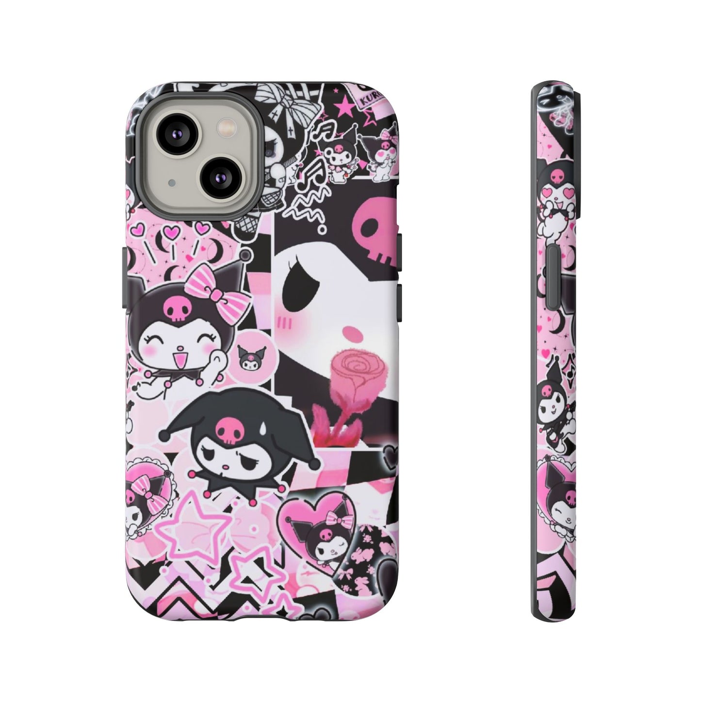 Kuromi Gothic Phone Case, Tough Phone Case, Kawaii Phone Cover, Unique Mobile Accessory, Gifts for Her Kuromi back to school purple kuromi