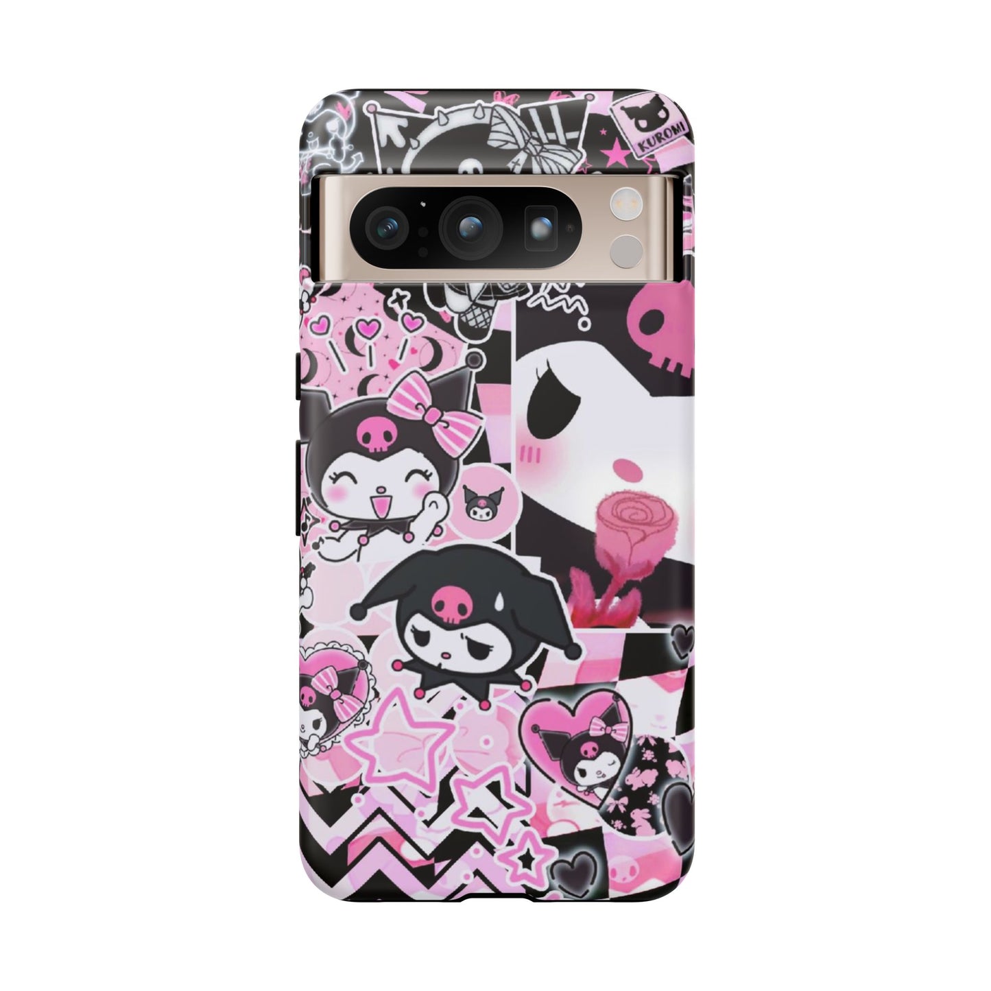 Kuromi Gothic Phone Case, Tough Phone Case, Kawaii Phone Cover, Unique Mobile Accessory, Gifts for Her Kuromi back to school purple kuromi