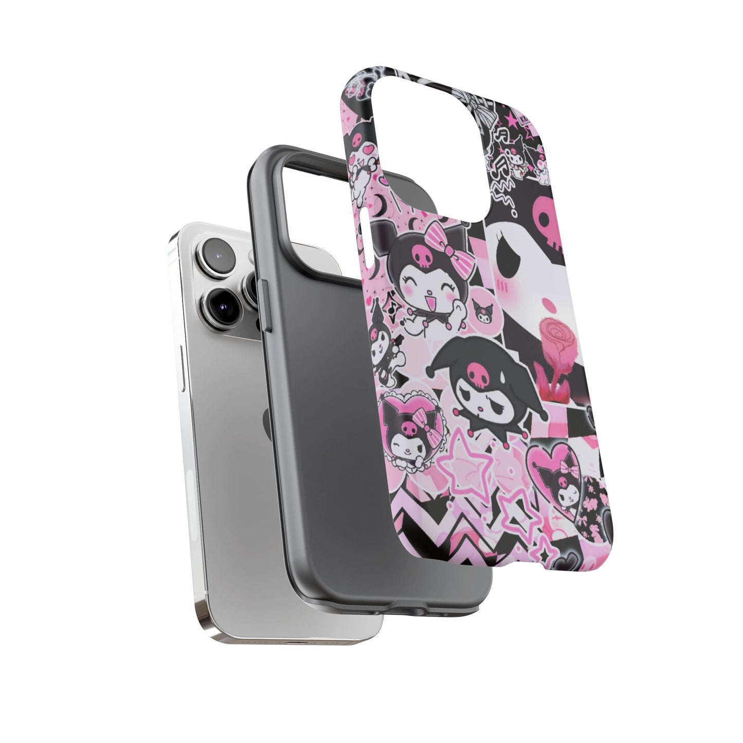 Kuromi Gothic Phone Case, Tough Phone Case, Kawaii Phone Cover, Unique Mobile Accessory, Gifts for Her Kuromi back to school purple kuromi