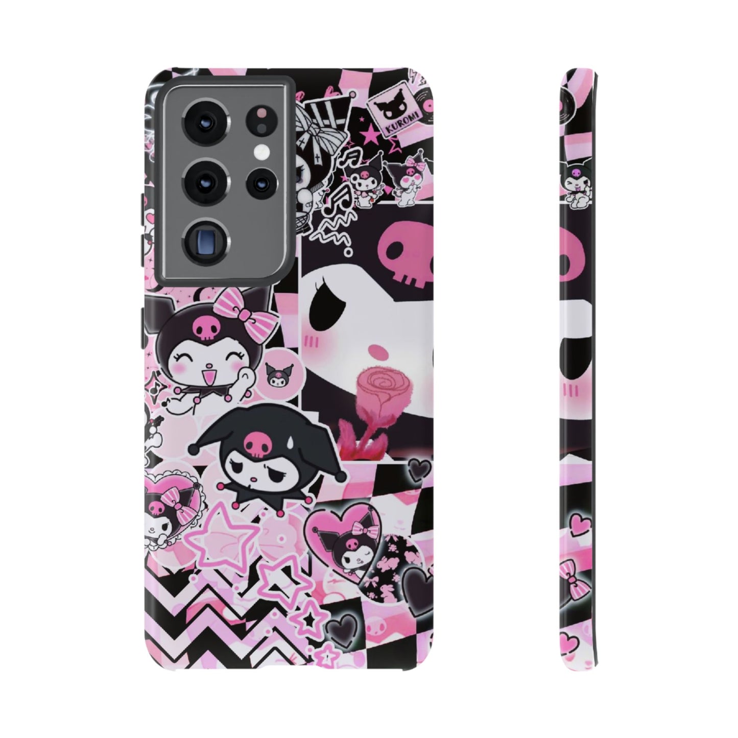 Kuromi Gothic Phone Case, Tough Phone Case, Kawaii Phone Cover, Unique Mobile Accessory, Gifts for Her Kuromi back to school purple kuromi