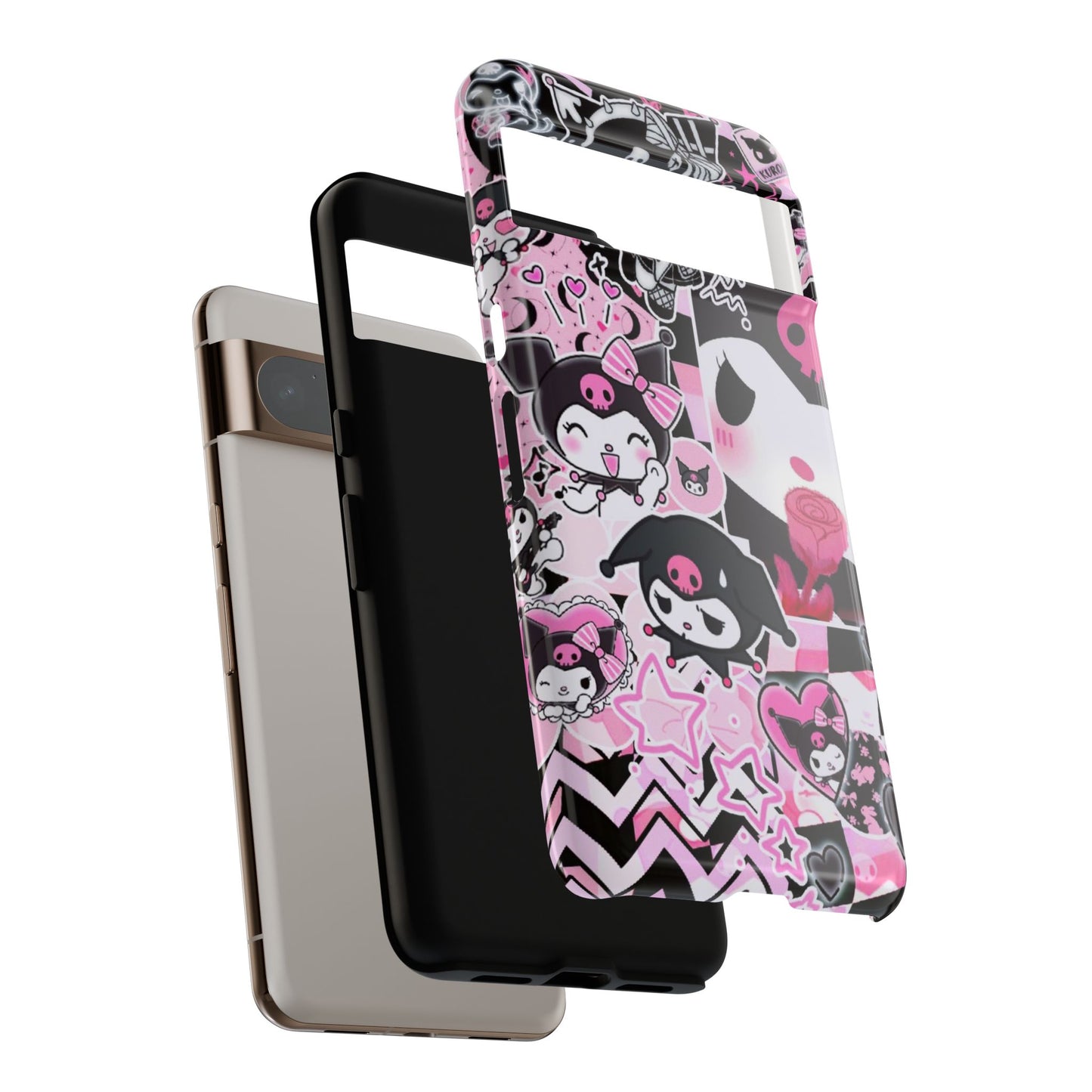 Kuromi Gothic Phone Case, Tough Phone Case, Kawaii Phone Cover, Unique Mobile Accessory, Gifts for Her Kuromi back to school purple kuromi