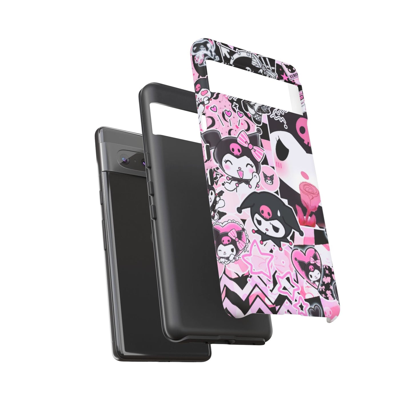 Kuromi Gothic Phone Case, Tough Phone Case, Kawaii Phone Cover, Unique Mobile Accessory, Gifts for Her Kuromi back to school purple kuromi