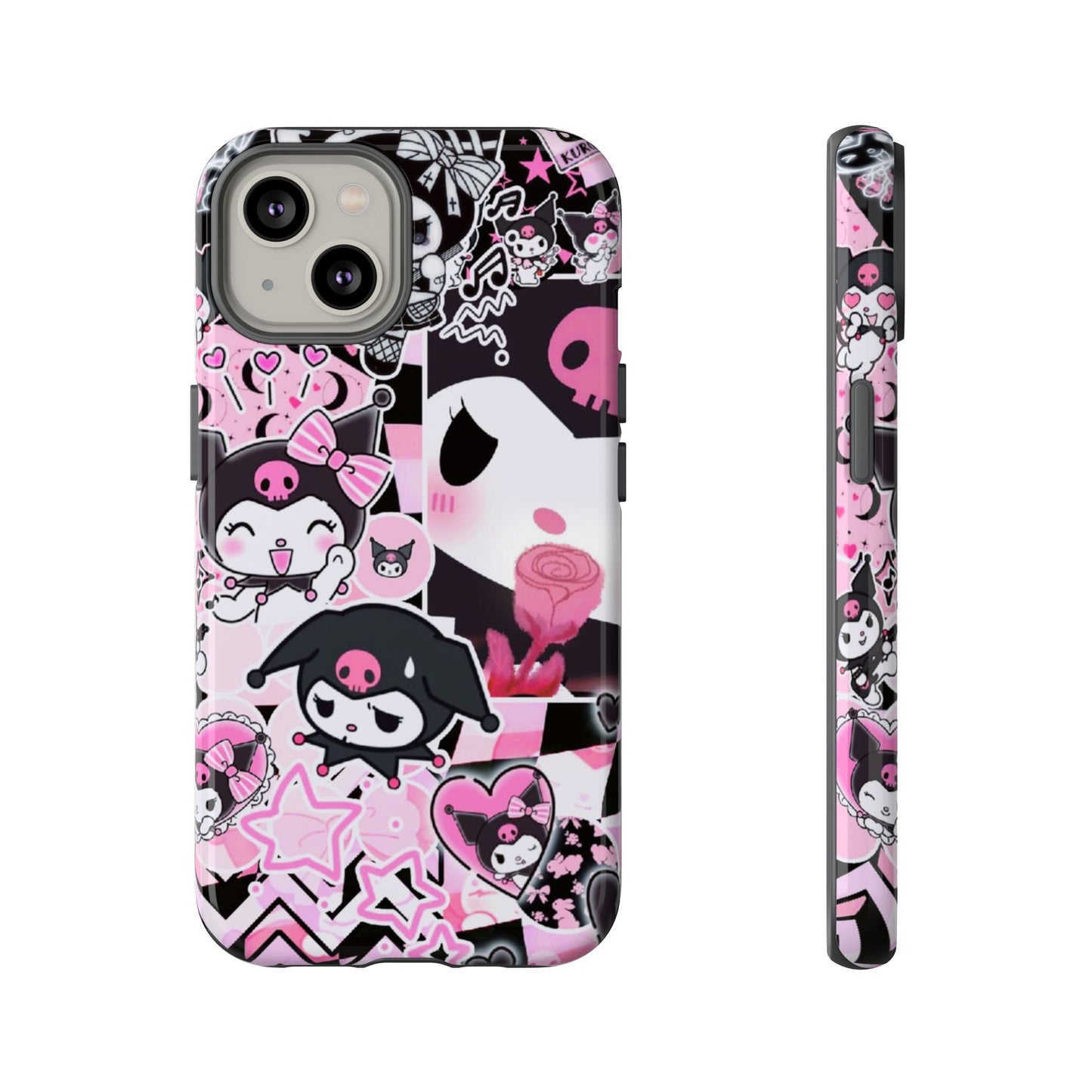 Kuromi Gothic Phone Case, Tough Phone Case, Kawaii Phone Cover, Unique Mobile Accessory, Gifts for Her Kuromi back to school purple kuromi