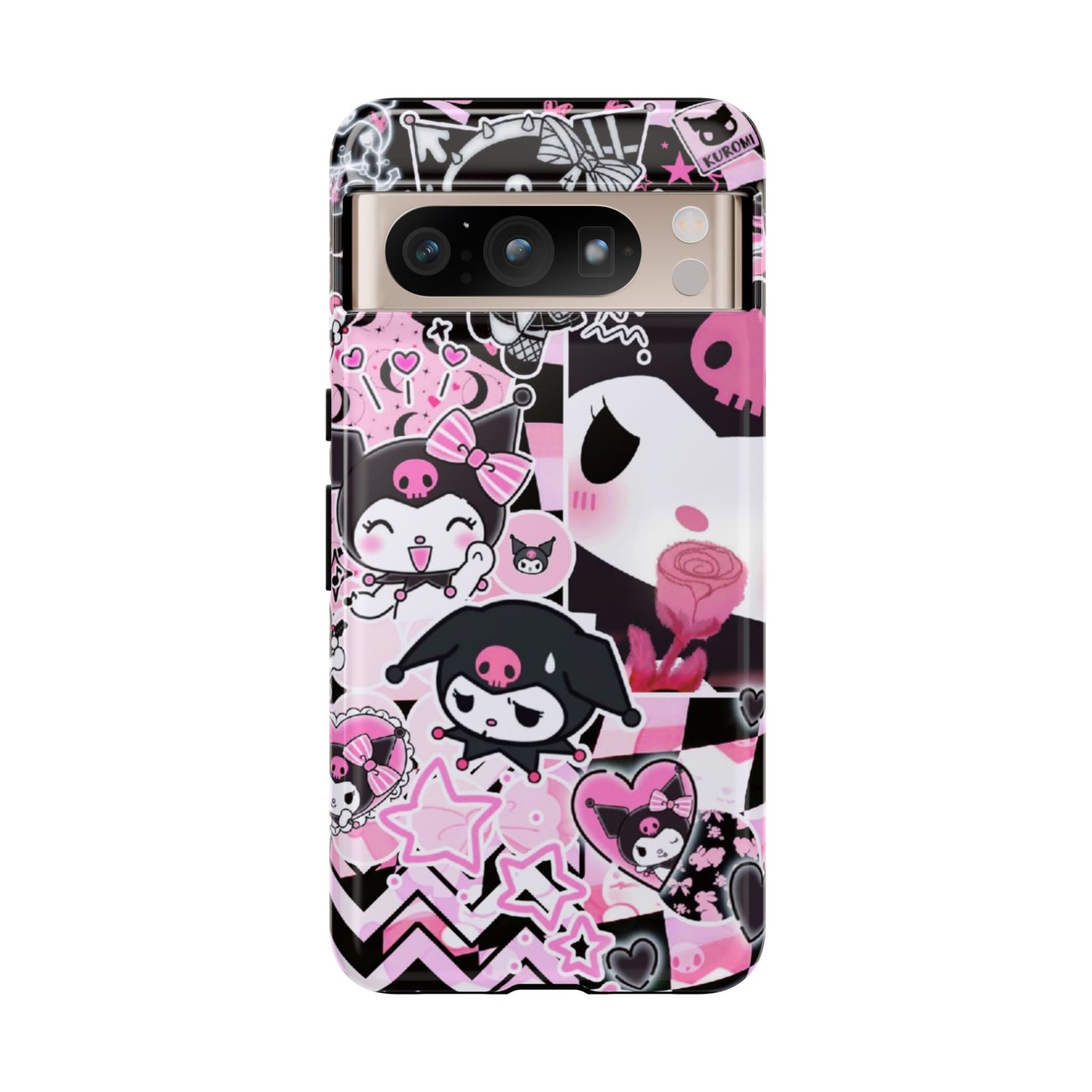Kuromi Gothic Phone Case, Tough Phone Case, Kawaii Phone Cover, Unique Mobile Accessory, Gifts for Her Kuromi back to school purple kuromi