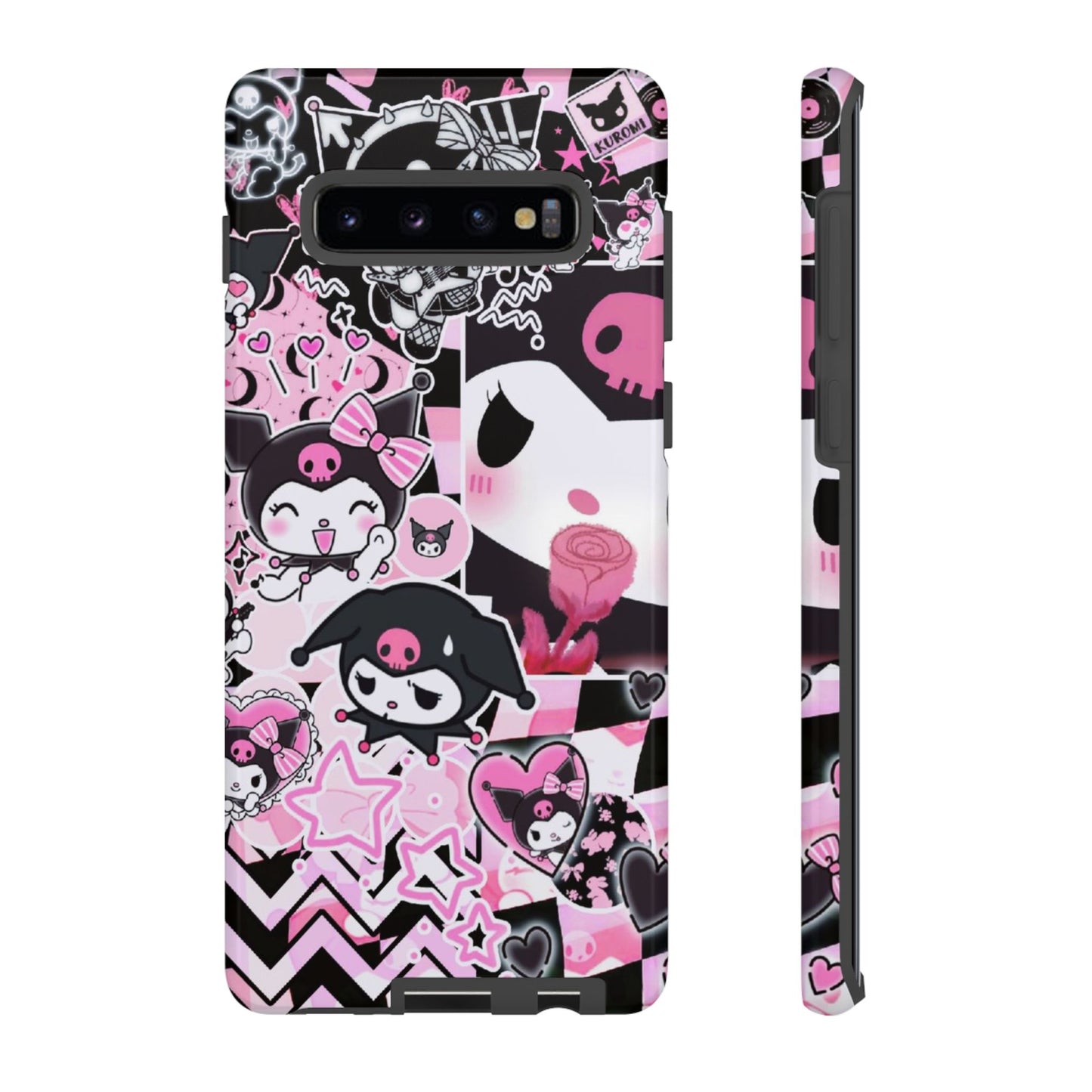 Kuromi Gothic Phone Case, Tough Phone Case, Kawaii Phone Cover, Unique Mobile Accessory, Gifts for Her Kuromi back to school purple kuromi