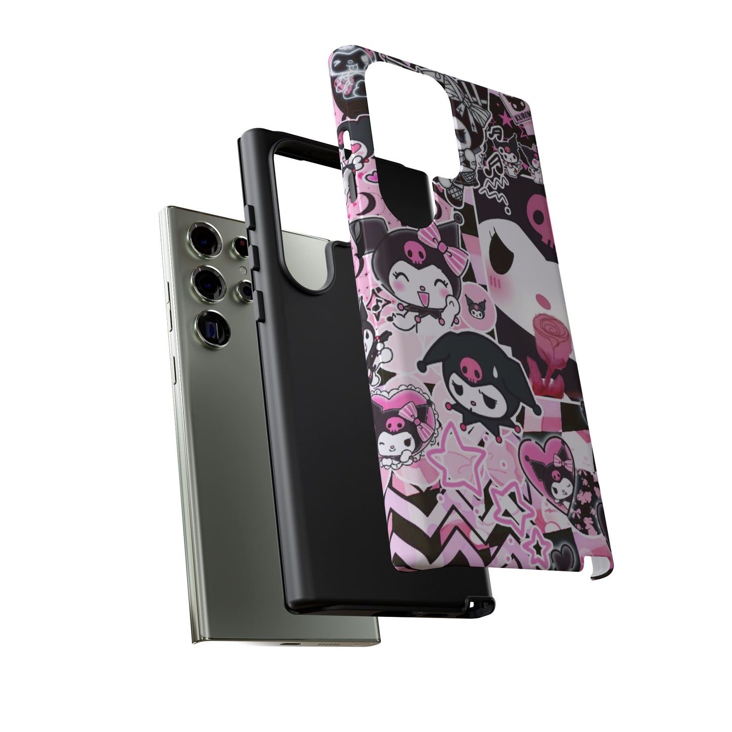 Kuromi Gothic Phone Case, Tough Phone Case, Kawaii Phone Cover, Unique Mobile Accessory, Gifts for Her Kuromi back to school purple kuromi