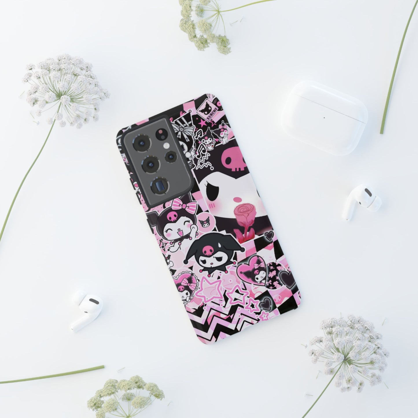 Kuromi Gothic Phone Case, Tough Phone Case, Kawaii Phone Cover, Unique Mobile Accessory, Gifts for Her Kuromi back to school purple kuromi