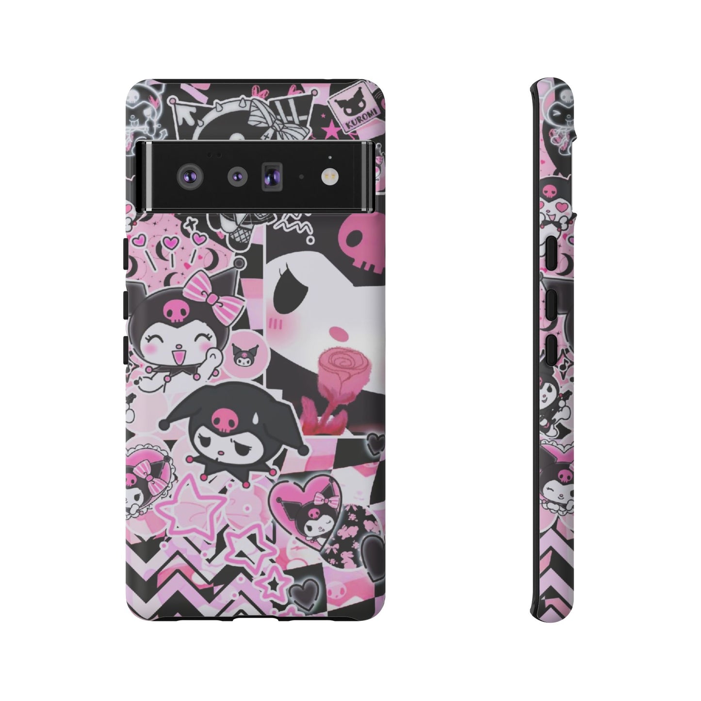 Kuromi Gothic Phone Case, Tough Phone Case, Kawaii Phone Cover, Unique Mobile Accessory, Gifts for Her Kuromi back to school purple kuromi