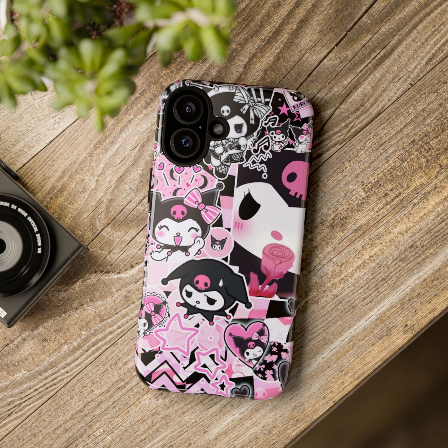 Kuromi Gothic Phone Case, Tough Phone Case, Kawaii Phone Cover, Unique Mobile Accessory, Gifts for Her Kuromi back to school purple kuromi