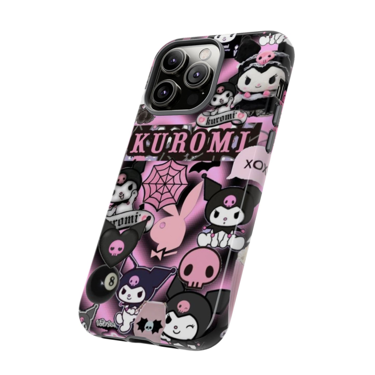 Kuromi Gothic Phone Case, Tough Phone Case Kawaii Phone Cover, Mobile Accessory, Gifts for Her Kuromi back to school, iPhone, Samsung sanrio