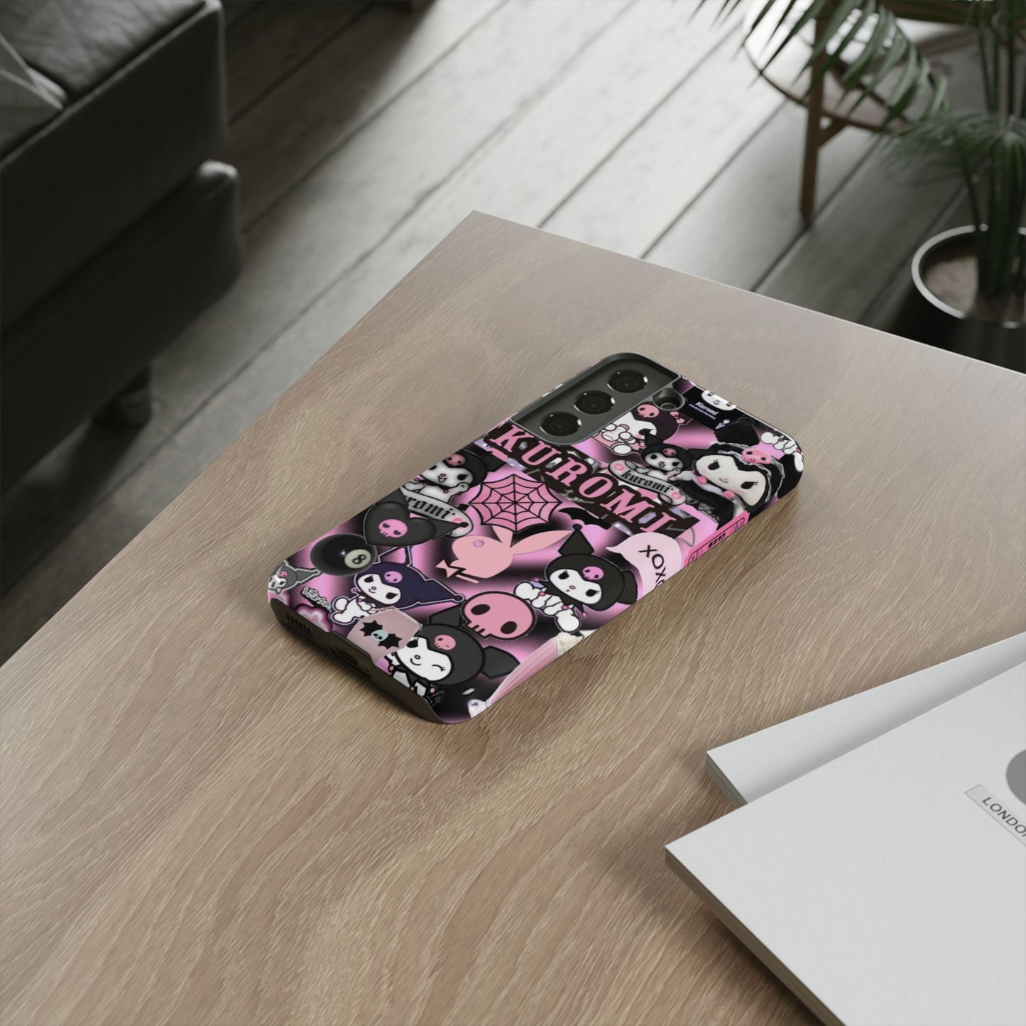 Kuromi Gothic Phone Case, Tough Phone Case Kawaii Phone Cover, Mobile Accessory, Gifts for Her Kuromi back to school, iPhone, Samsung sanrio