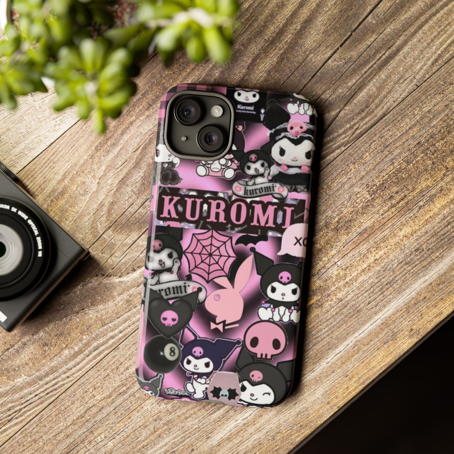 Kuromi Gothic Phone Case, Tough Phone Case Kawaii Phone Cover, Mobile Accessory, Gifts for Her Kuromi back to school, iPhone, Samsung sanrio