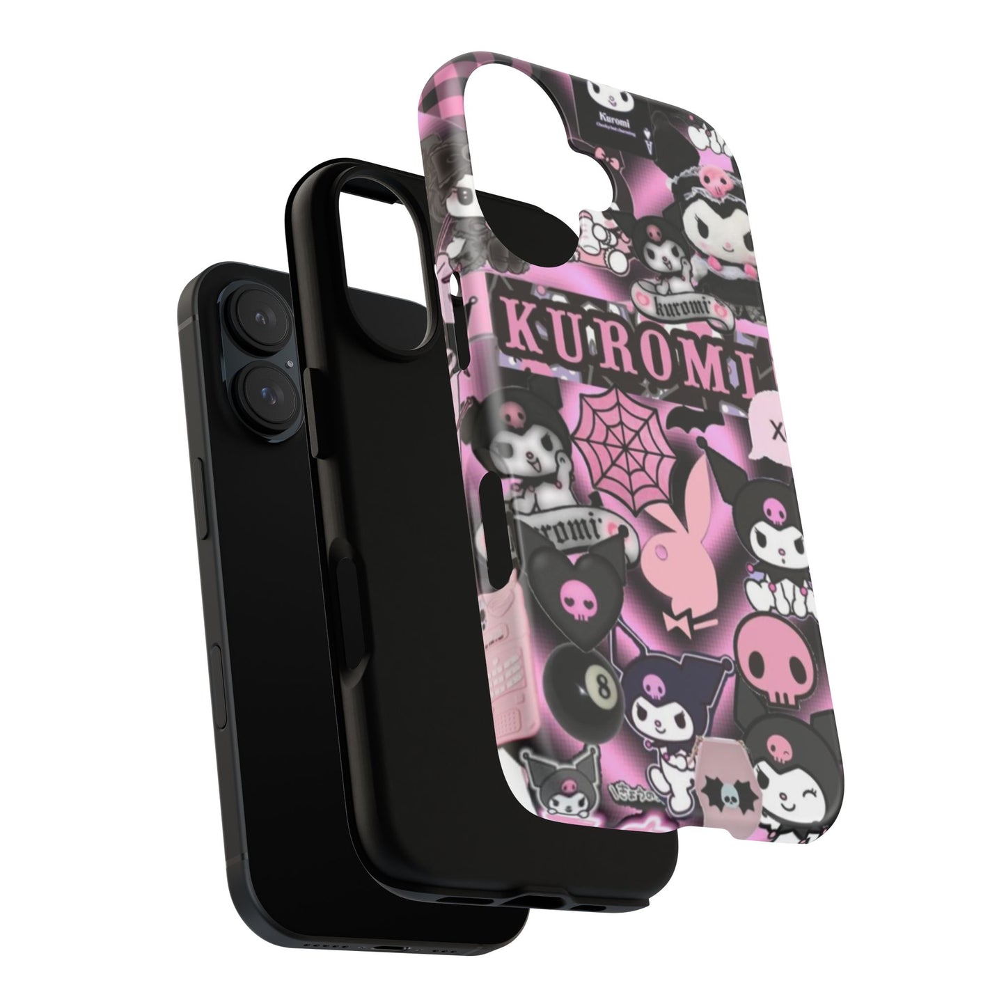 Kuromi Gothic Phone Case, Tough Phone Case Kawaii Phone Cover, Mobile Accessory, Gifts for Her Kuromi back to school, iPhone, Samsung sanrio
