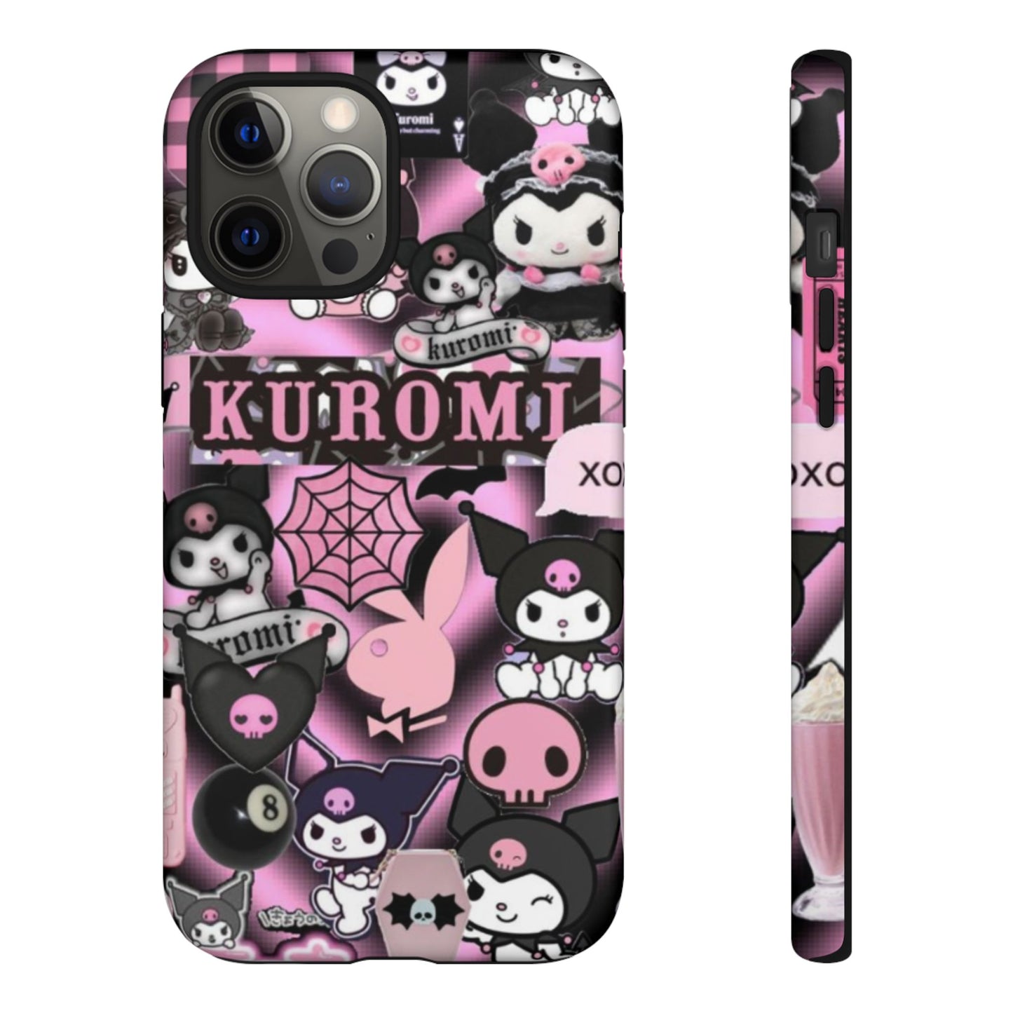 Kuromi Gothic Phone Case, Tough Phone Case Kawaii Phone Cover, Mobile Accessory, Gifts for Her Kuromi back to school, iPhone, Samsung sanrio