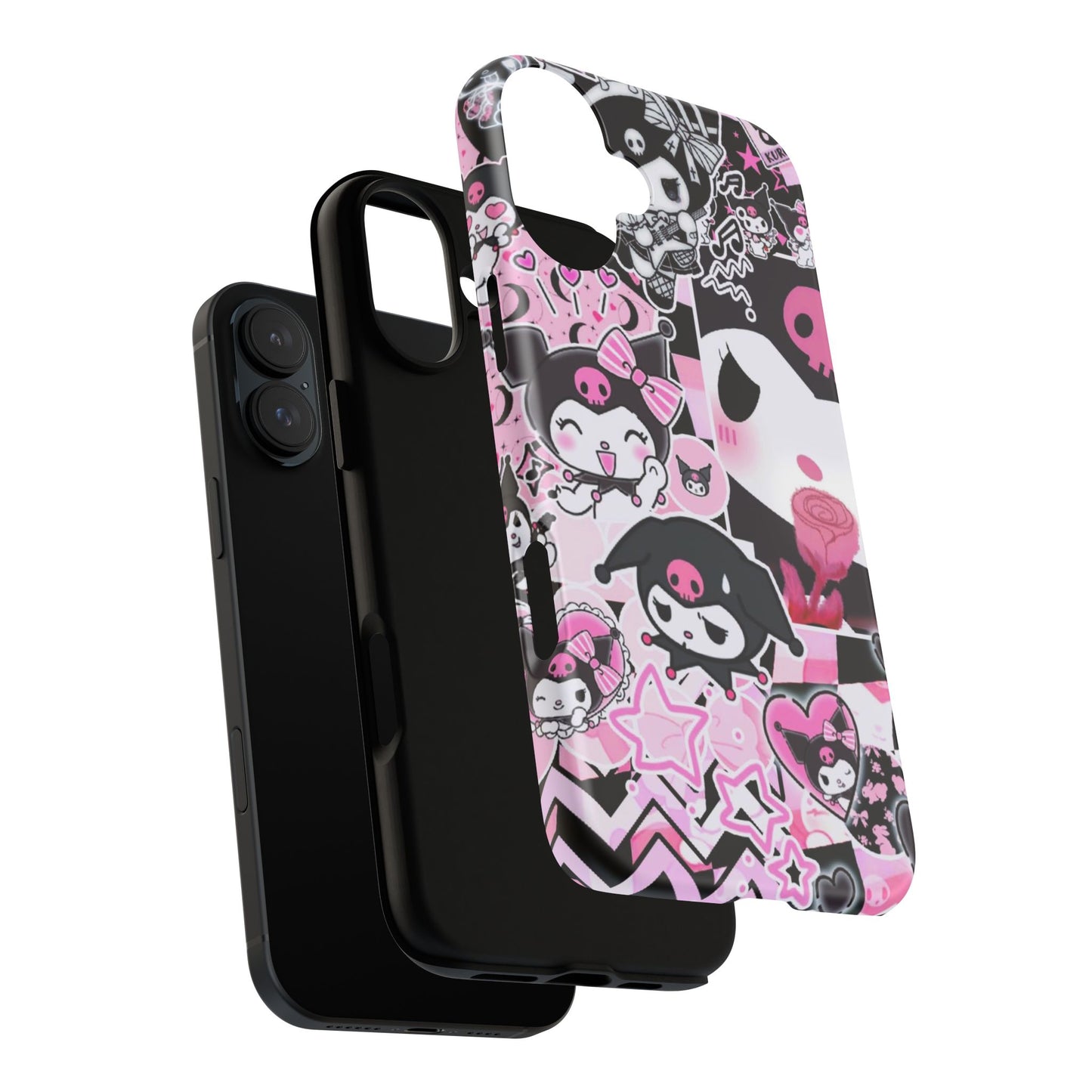 Kuromi Gothic Phone Case, Tough Phone Case, Kawaii Phone Cover, Unique Mobile Accessory, Gifts for Her Kuromi back to school purple kuromi