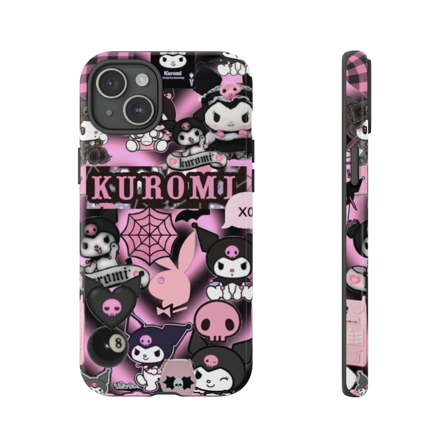 Kuromi Gothic Phone Case, Tough Phone Case Kawaii Phone Cover, Mobile Accessory, Gifts for Her Kuromi back to school, iPhone, Samsung sanrio