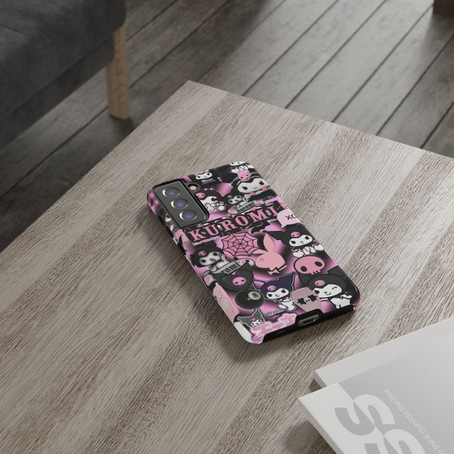 Kuromi Gothic Phone Case, Tough Phone Case Kawaii Phone Cover, Mobile Accessory, Gifts for Her Kuromi back to school, iPhone, Samsung sanrio