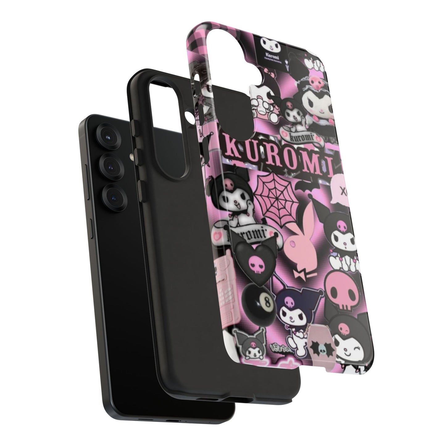Kuromi Gothic Phone Case, Tough Phone Case Kawaii Phone Cover, Mobile Accessory, Gifts for Her Kuromi back to school, iPhone, Samsung sanrio
