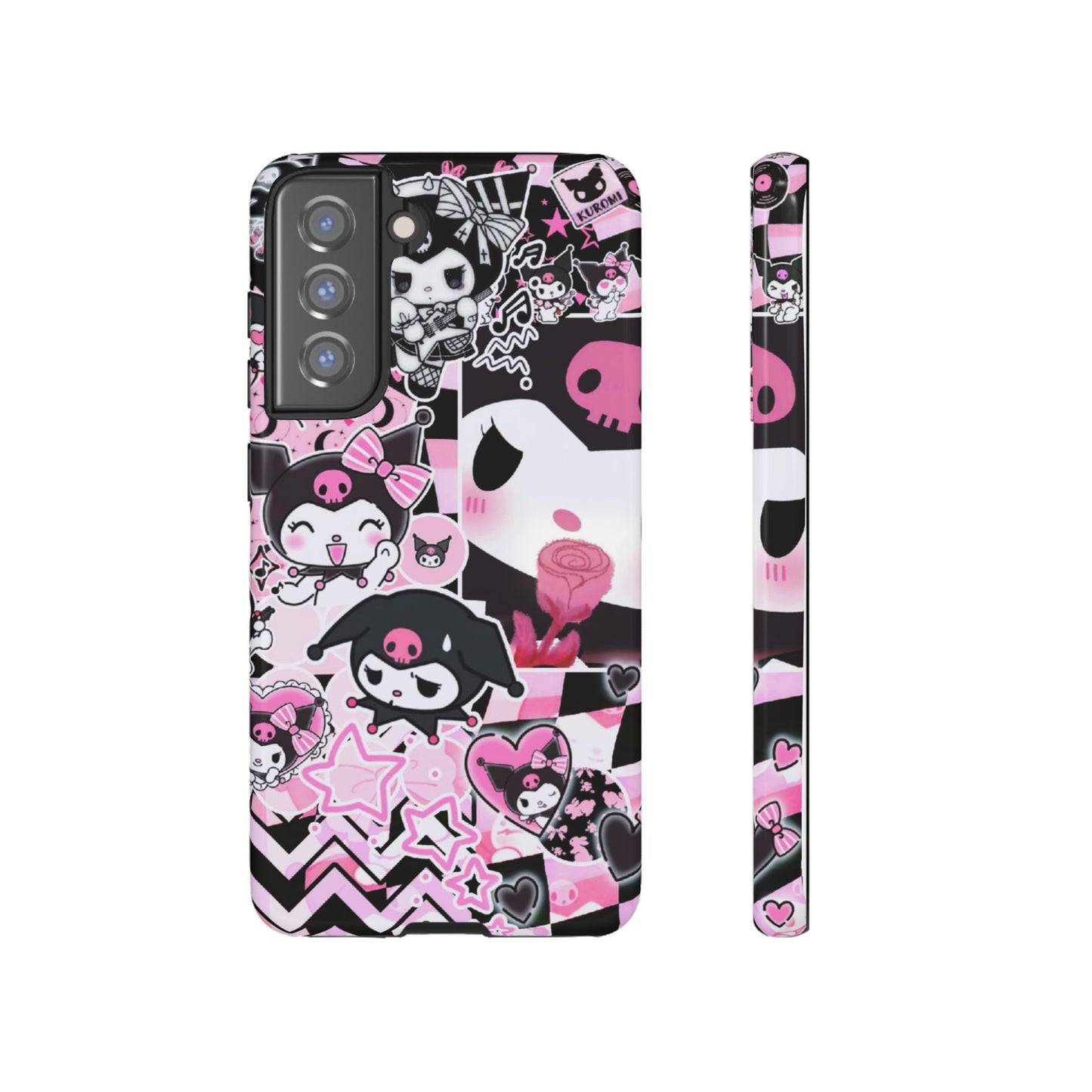 Kuromi Gothic Phone Case, Tough Phone Case, Kawaii Phone Cover, Unique Mobile Accessory, Gifts for Her Kuromi back to school purple kuromi