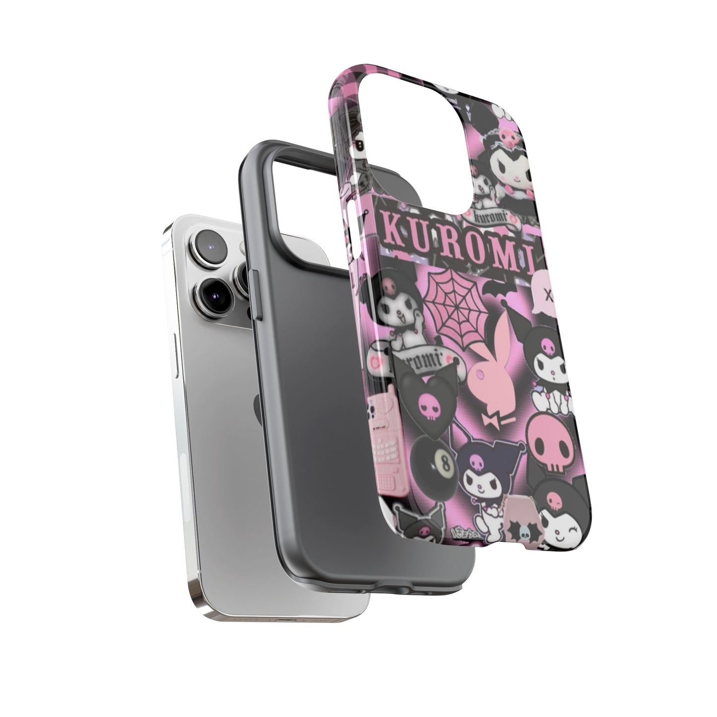 Kuromi Gothic Phone Case, Tough Phone Case Kawaii Phone Cover, Mobile Accessory, Gifts for Her Kuromi back to school, iPhone, Samsung sanrio