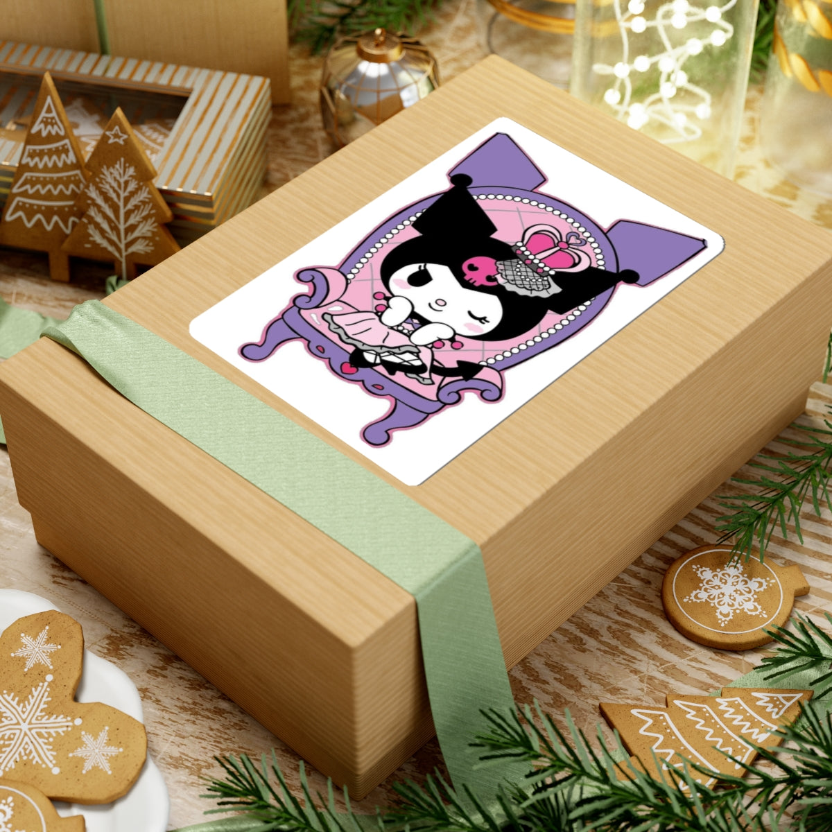Kuromi Stickers, Purple Laptop Sticker, Kawaii Anime Decal, Cute Japanese Stationery, Gift for Anime Lover, Unique Vinyl Sticker