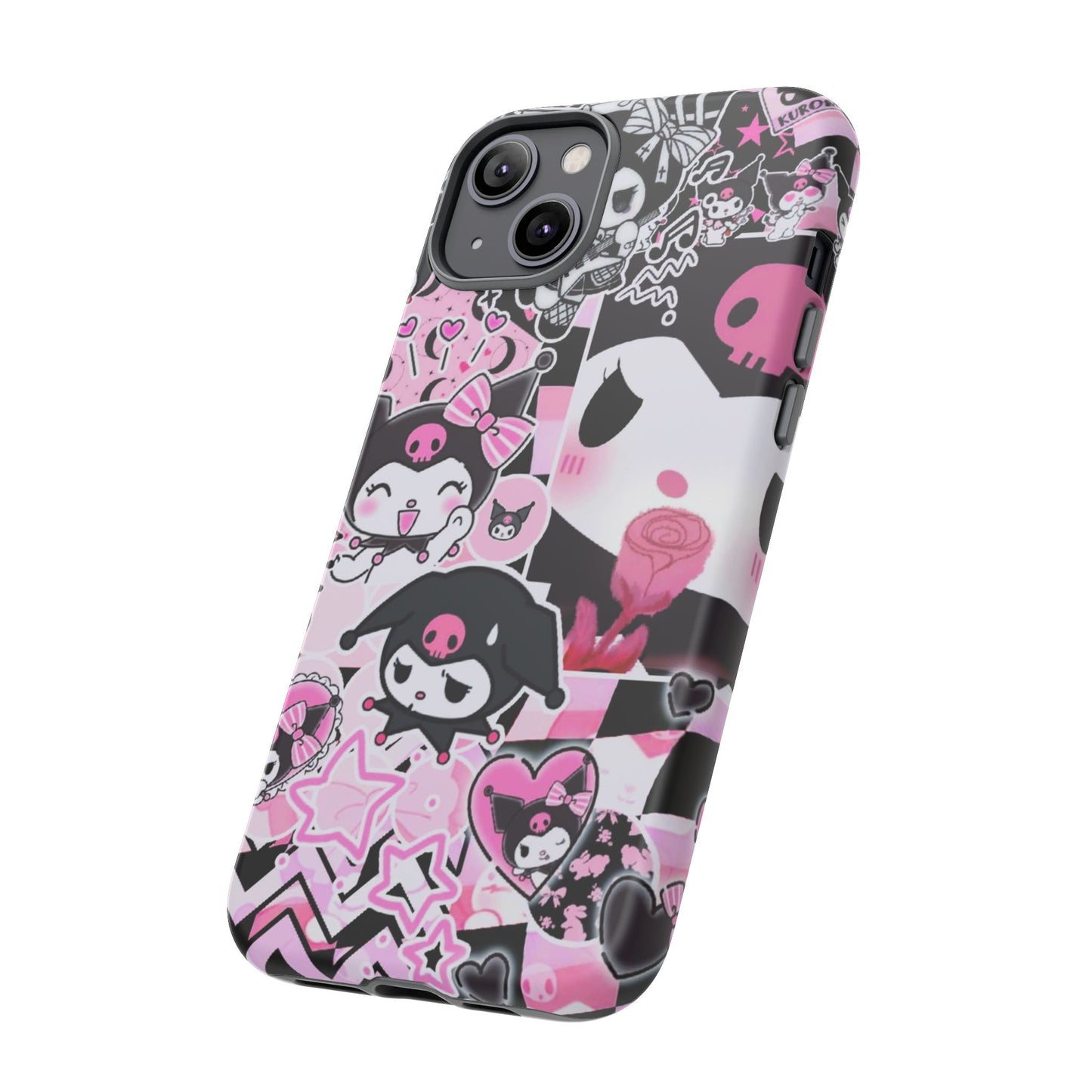 Kuromi Gothic Phone Case, Tough Phone Case, Kawaii Phone Cover, Unique Mobile Accessory, Gifts for Her Kuromi back to school purple kuromi