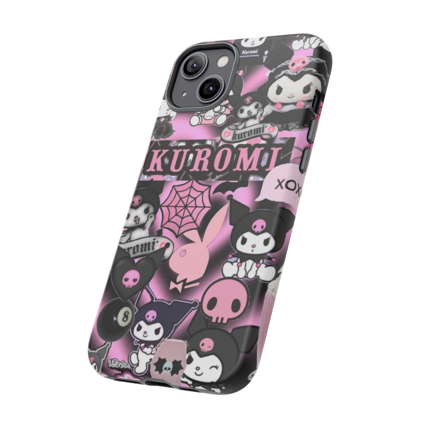 Kuromi Gothic Phone Case, Tough Phone Case Kawaii Phone Cover, Mobile Accessory, Gifts for Her Kuromi back to school, iPhone, Samsung sanrio