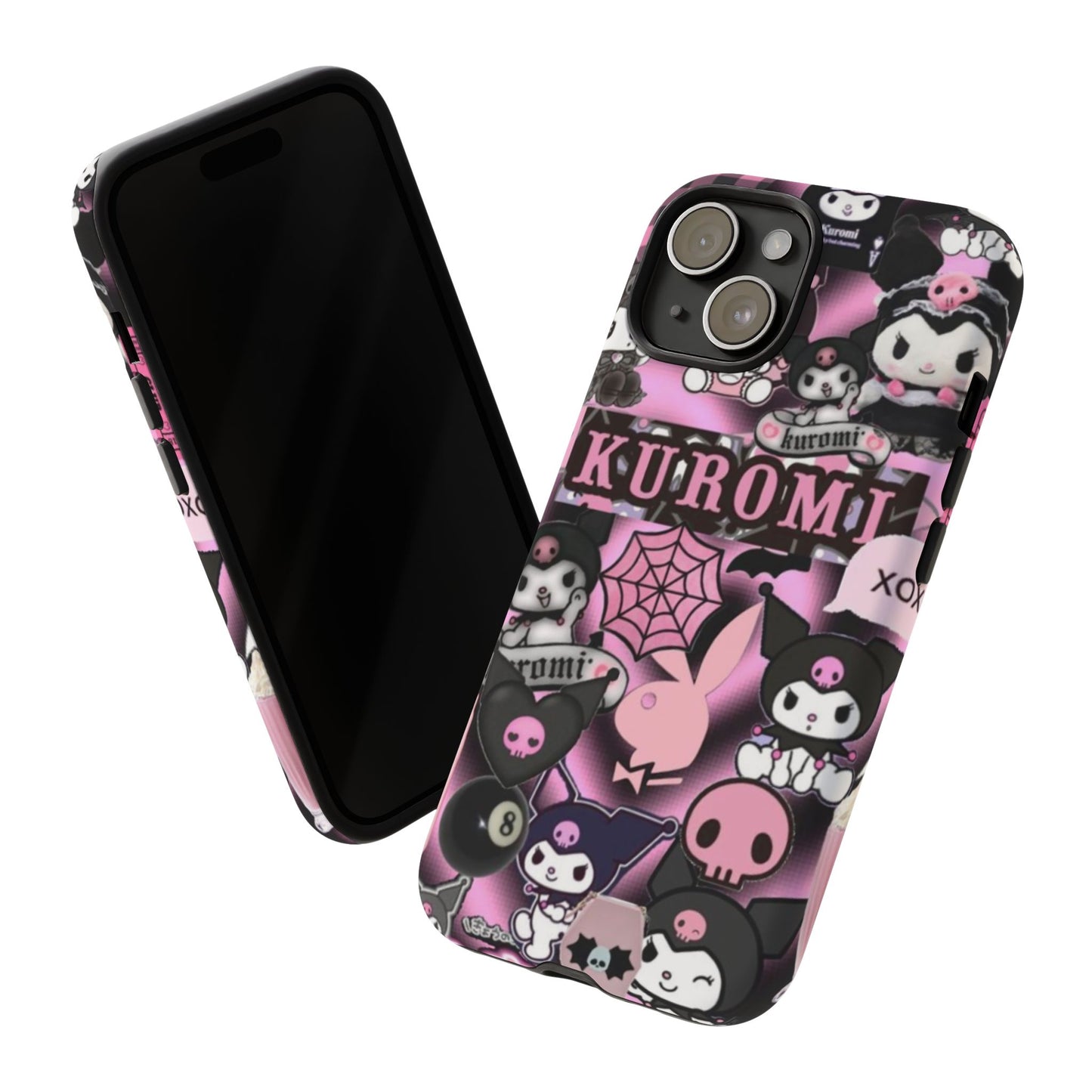 Kuromi Gothic Phone Case, Tough Phone Case Kawaii Phone Cover, Mobile Accessory, Gifts for Her Kuromi back to school, iPhone, Samsung sanrio