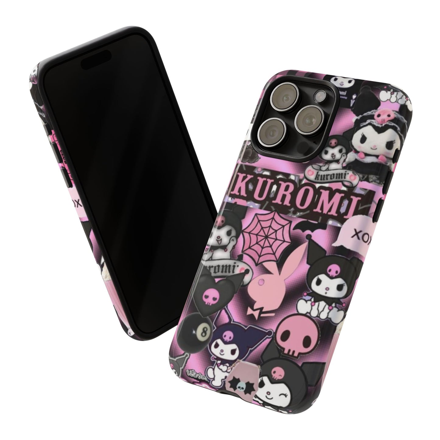 Kuromi Gothic Phone Case, Tough Phone Case Kawaii Phone Cover, Mobile Accessory, Gifts for Her Kuromi back to school, iPhone, Samsung sanrio
