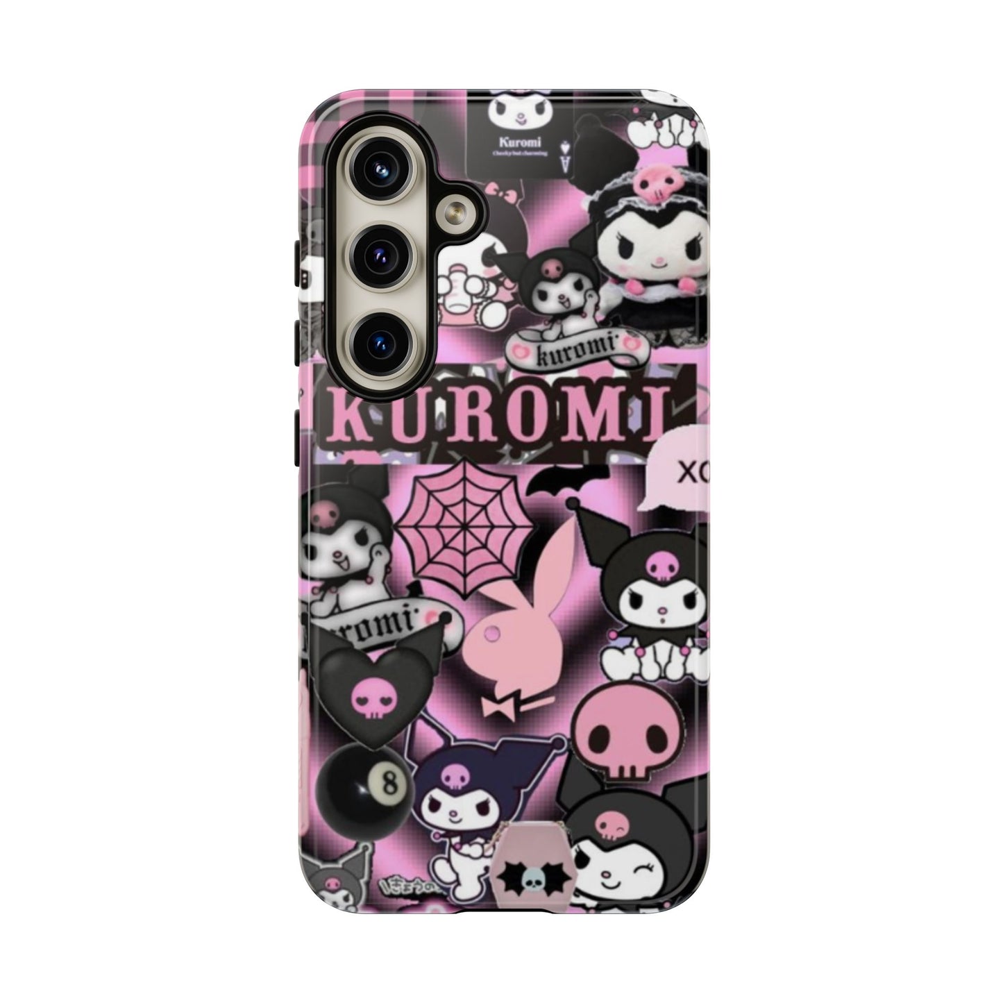 Kuromi Gothic Phone Case, Tough Phone Case Kawaii Phone Cover, Mobile Accessory, Gifts for Her Kuromi back to school, iPhone, Samsung sanrio