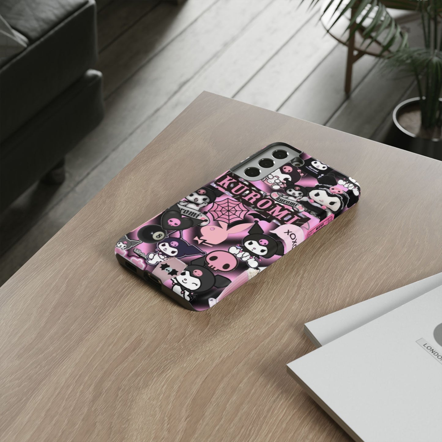 Kuromi Gothic Phone Case, Tough Phone Case Kawaii Phone Cover, Mobile Accessory, Gifts for Her Kuromi back to school, iPhone, Samsung sanrio