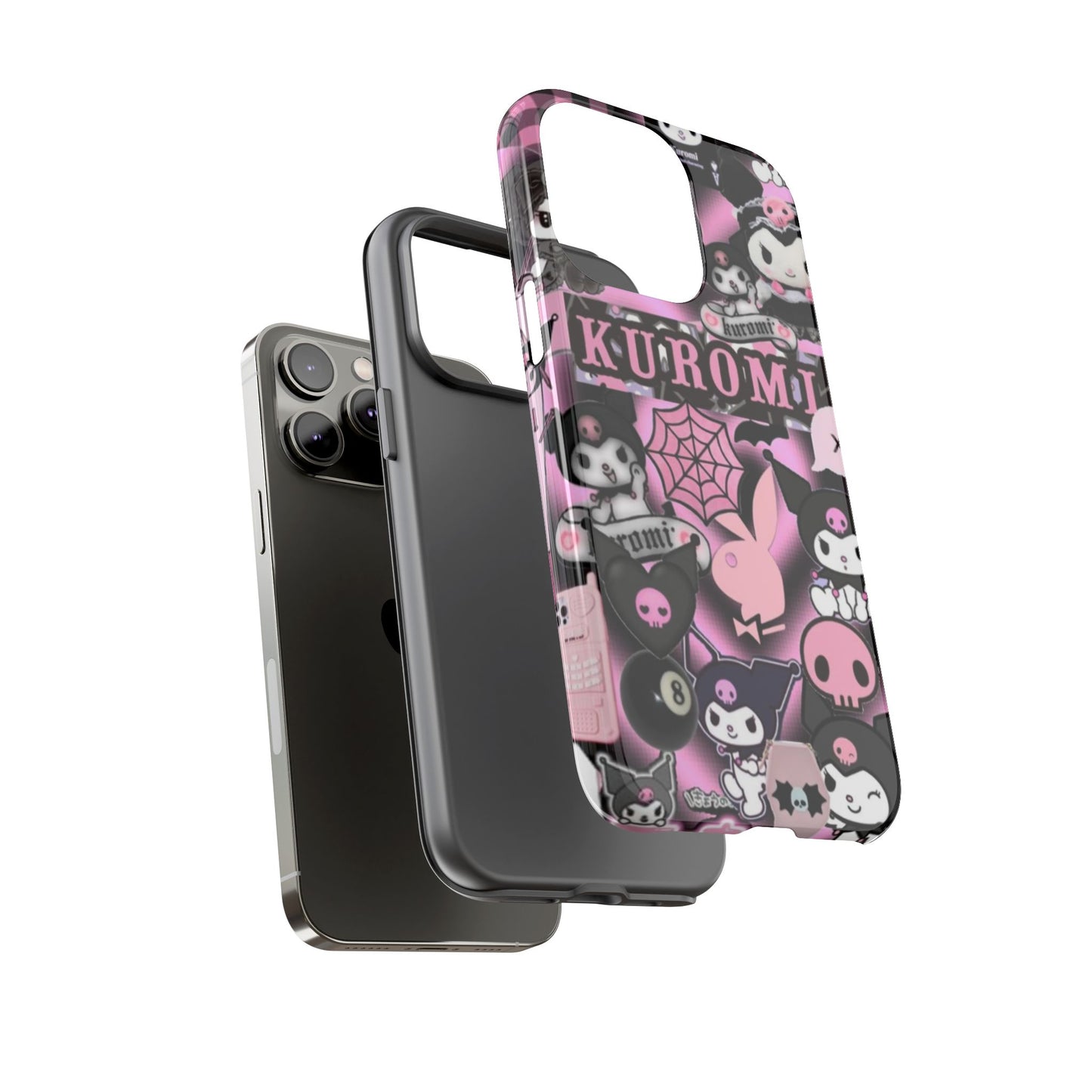 Kuromi Gothic Phone Case, Tough Phone Case Kawaii Phone Cover, Mobile Accessory, Gifts for Her Kuromi back to school, iPhone, Samsung sanrio