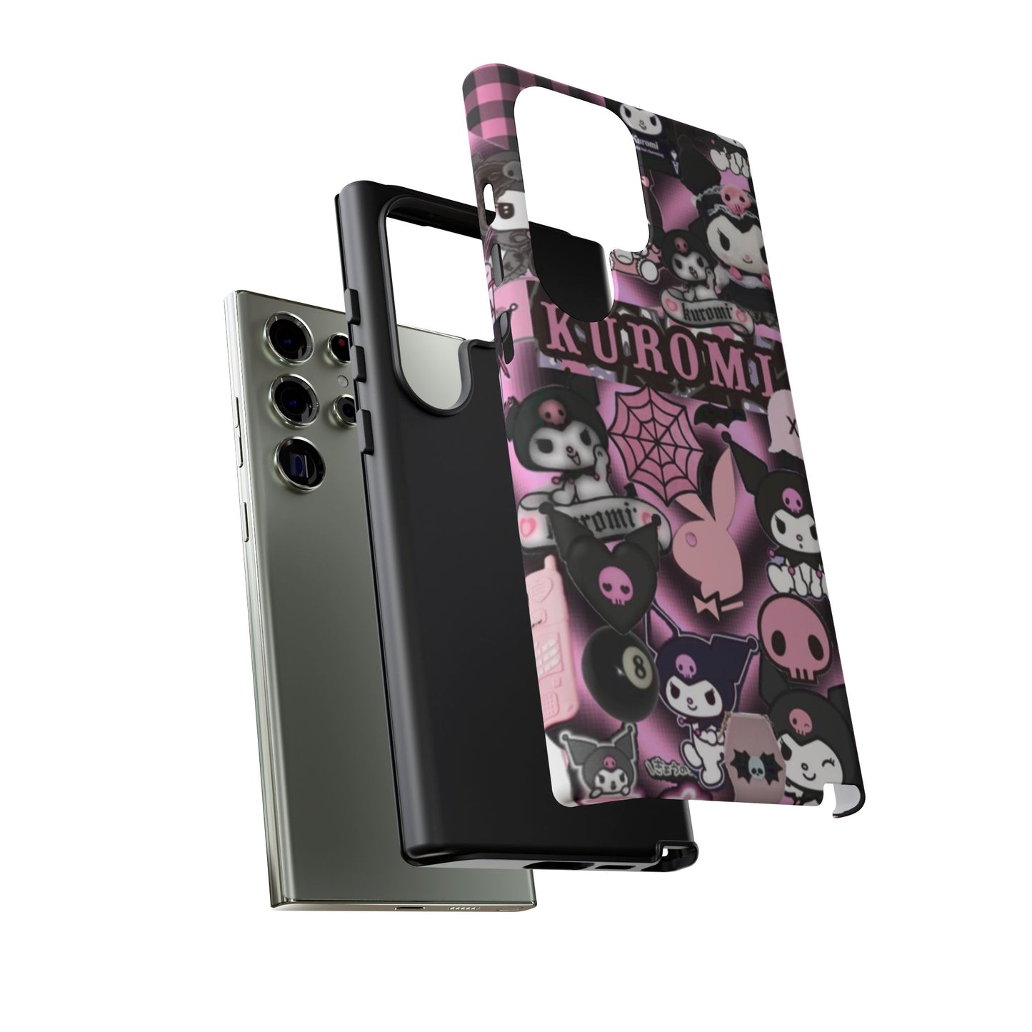 Kuromi Gothic Phone Case, Tough Phone Case Kawaii Phone Cover, Mobile Accessory, Gifts for Her Kuromi back to school, iPhone, Samsung sanrio