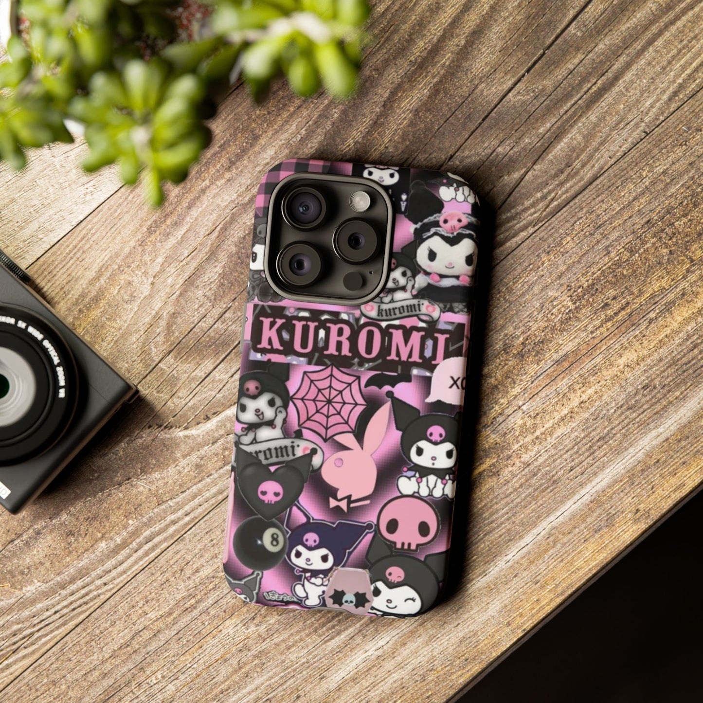 Kuromi Gothic Phone Case, Tough Phone Case Kawaii Phone Cover, Mobile Accessory, Gifts for Her Kuromi back to school, iPhone, Samsung sanrio