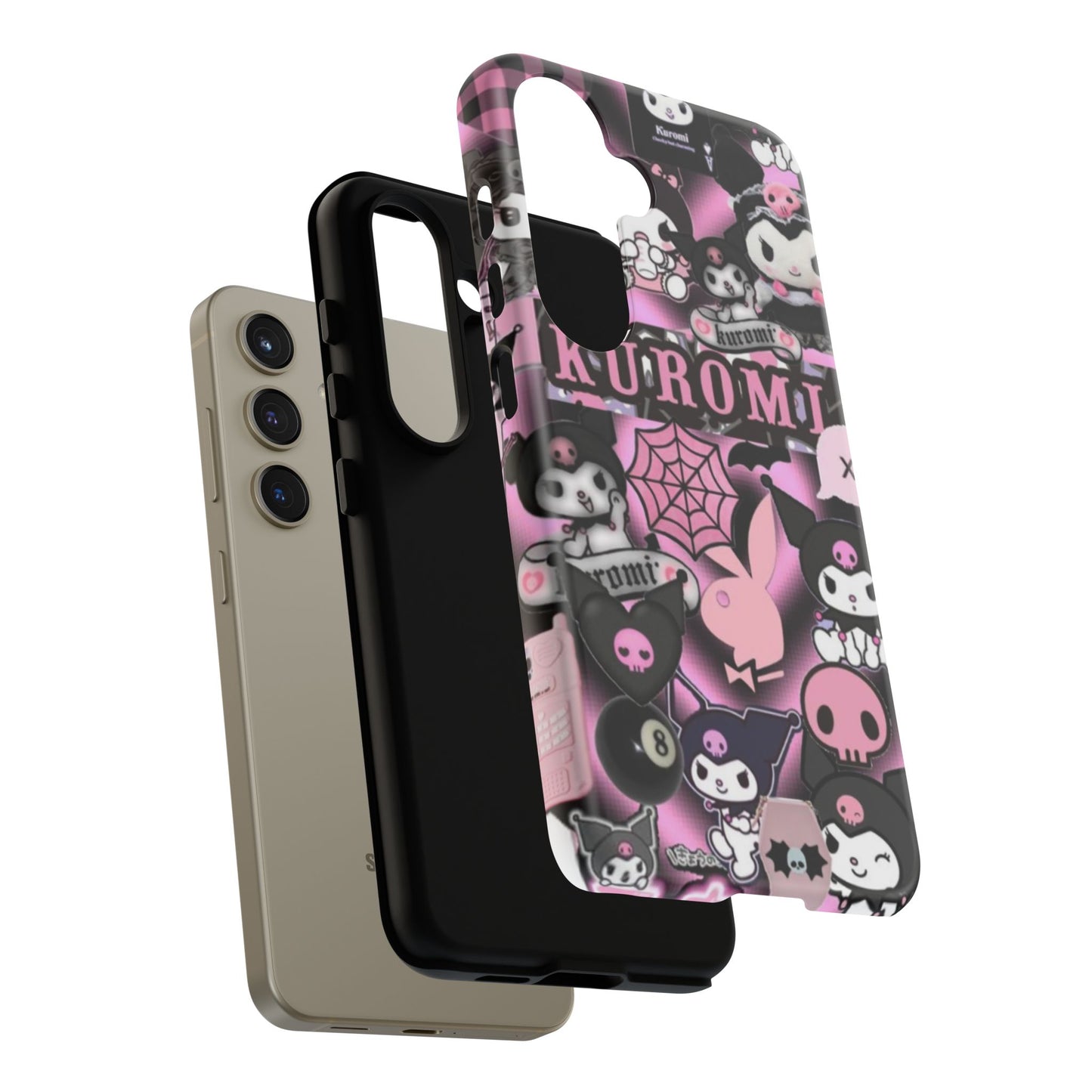 Kuromi Gothic Phone Case, Tough Phone Case Kawaii Phone Cover, Mobile Accessory, Gifts for Her Kuromi back to school, iPhone, Samsung sanrio