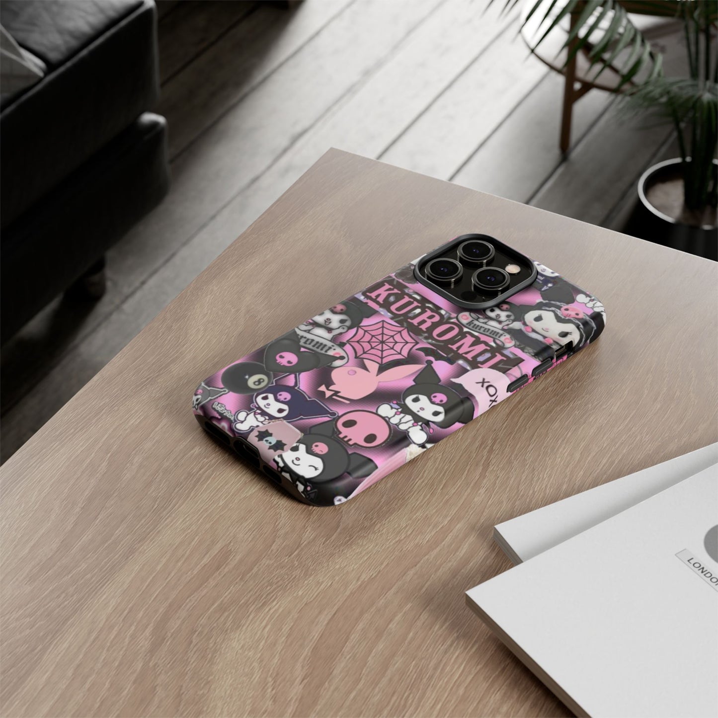 Kuromi Gothic Phone Case, Tough Phone Case Kawaii Phone Cover, Mobile Accessory, Gifts for Her Kuromi back to school, iPhone, Samsung sanrio