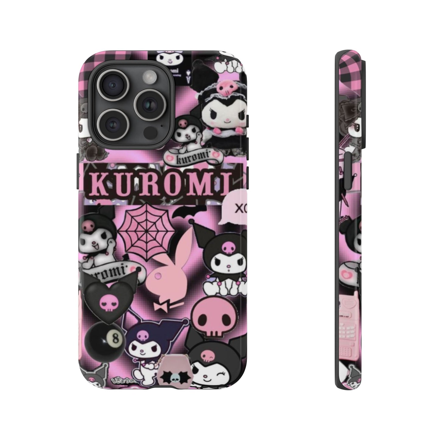 Kuromi Gothic Phone Case, Tough Phone Case Kawaii Phone Cover, Mobile Accessory, Gifts for Her Kuromi back to school, iPhone, Samsung sanrio