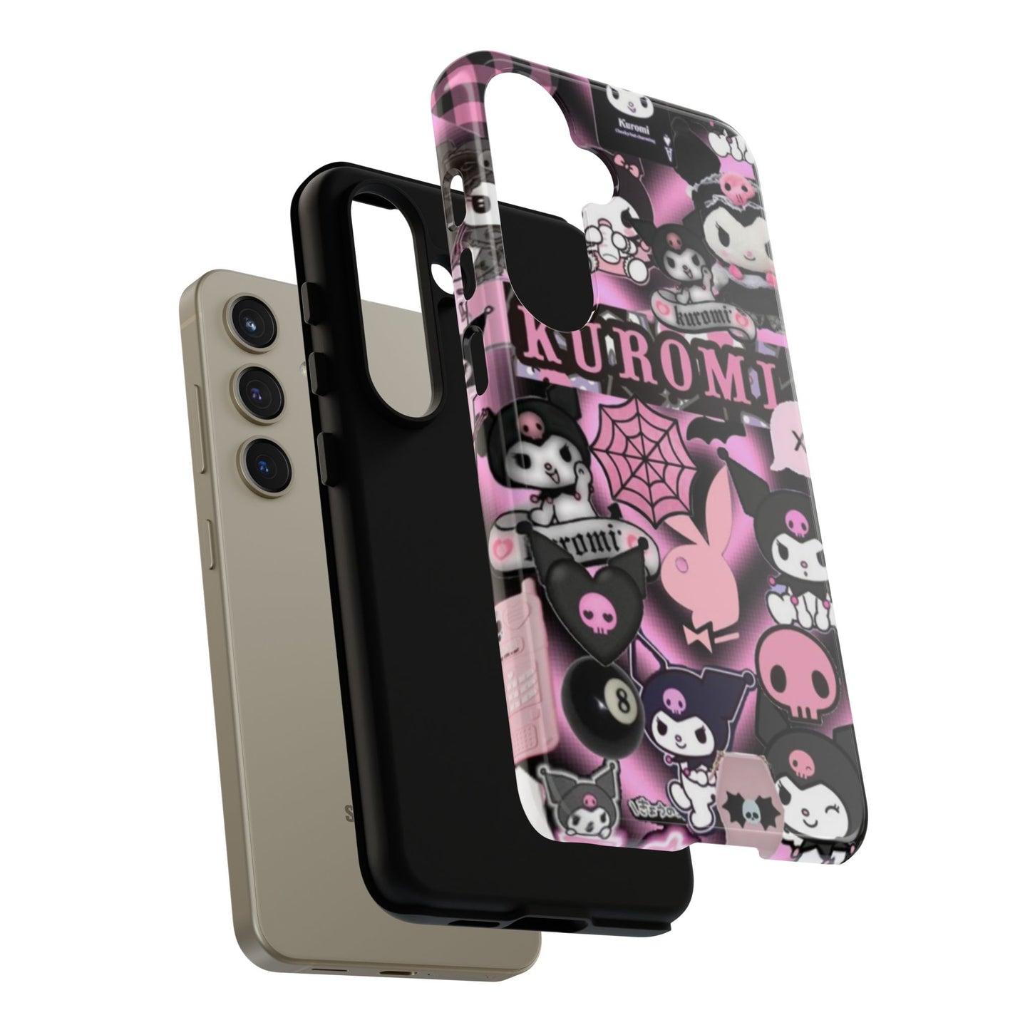 Kuromi Gothic Phone Case, Tough Phone Case Kawaii Phone Cover, Mobile Accessory, Gifts for Her Kuromi back to school, iPhone, Samsung sanrio