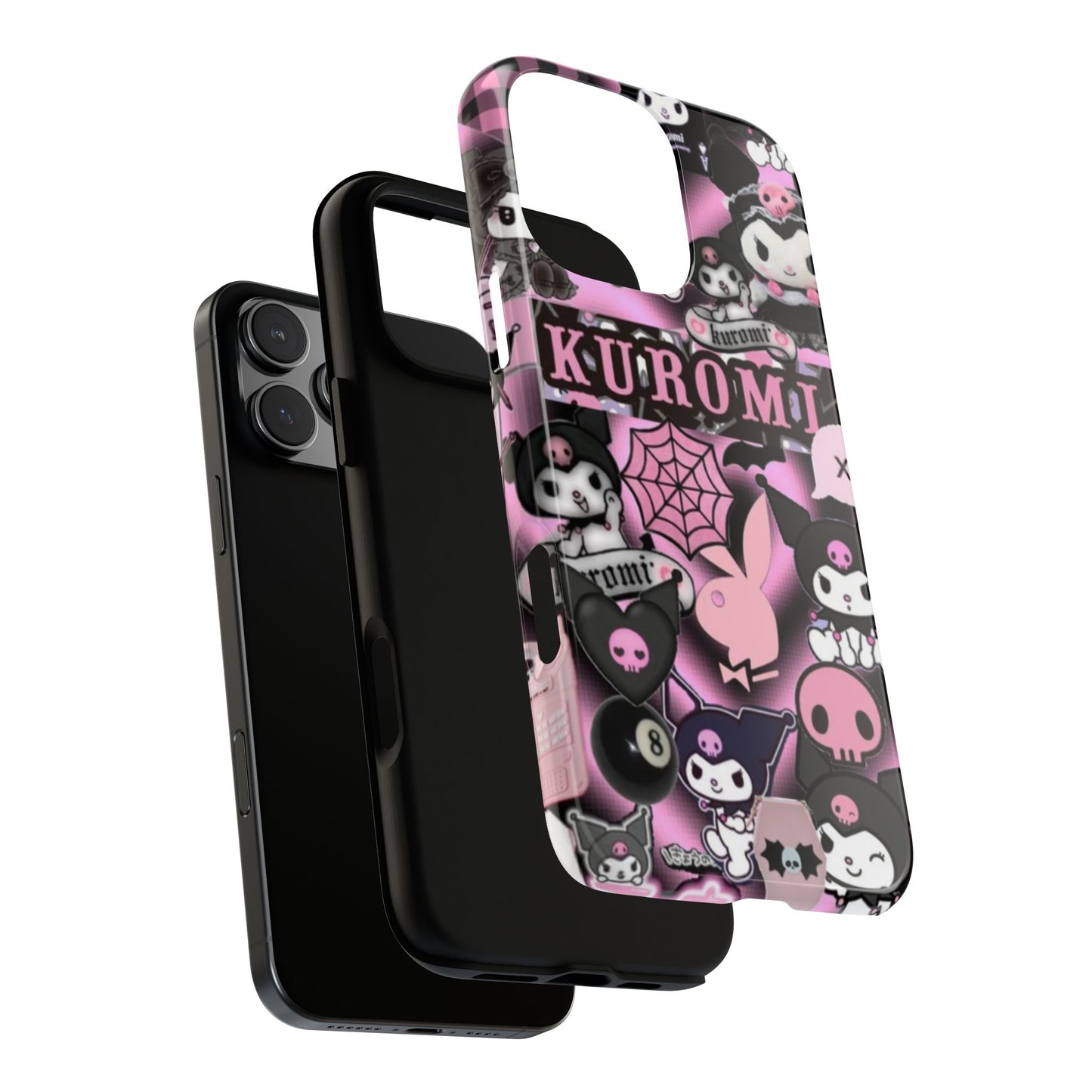 Kuromi Gothic Phone Case, Tough Phone Case Kawaii Phone Cover, Mobile Accessory, Gifts for Her Kuromi back to school, iPhone, Samsung sanrio