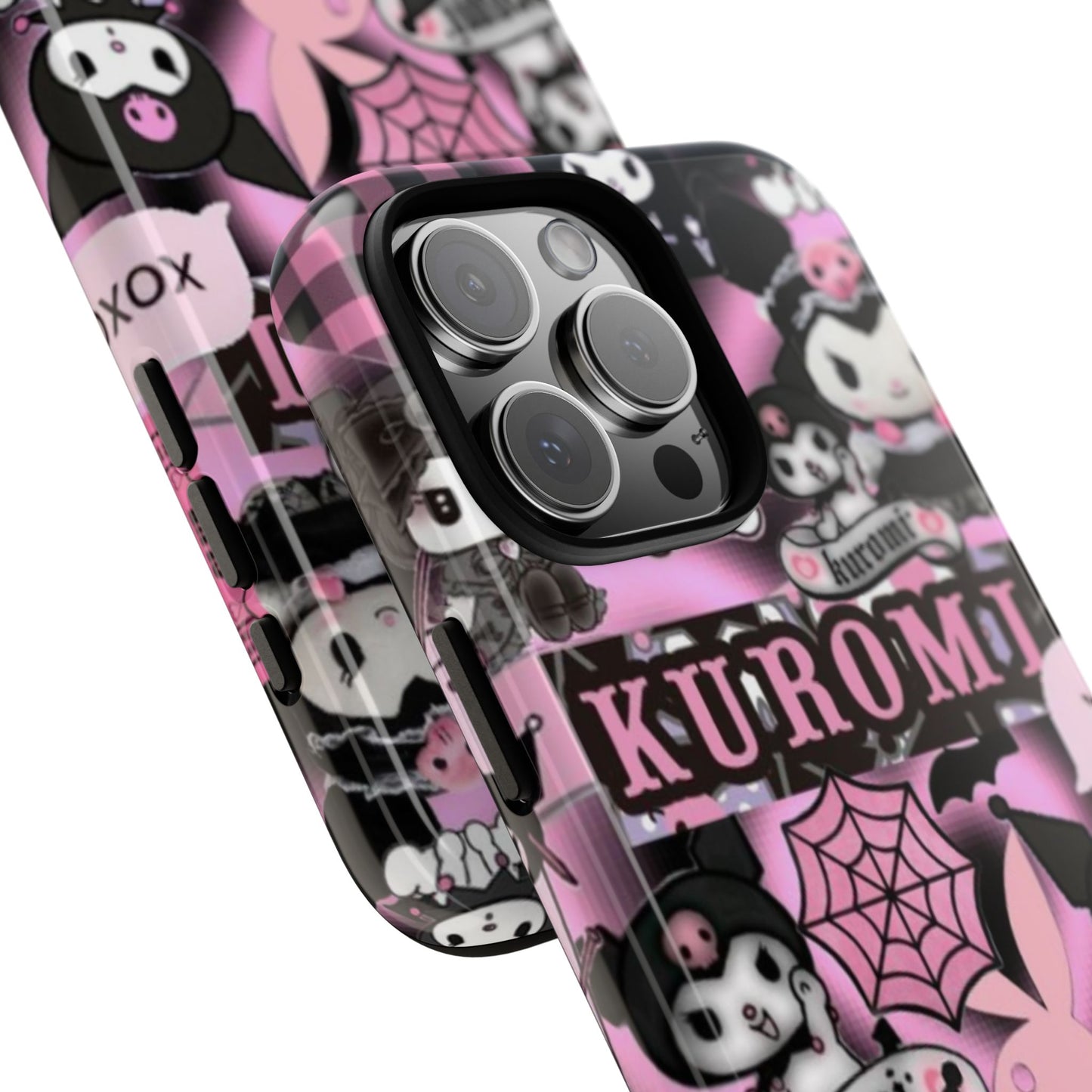 Kuromi Gothic Phone Case, Tough Phone Case Kawaii Phone Cover, Mobile Accessory, Gifts for Her Kuromi back to school, iPhone, Samsung sanrio