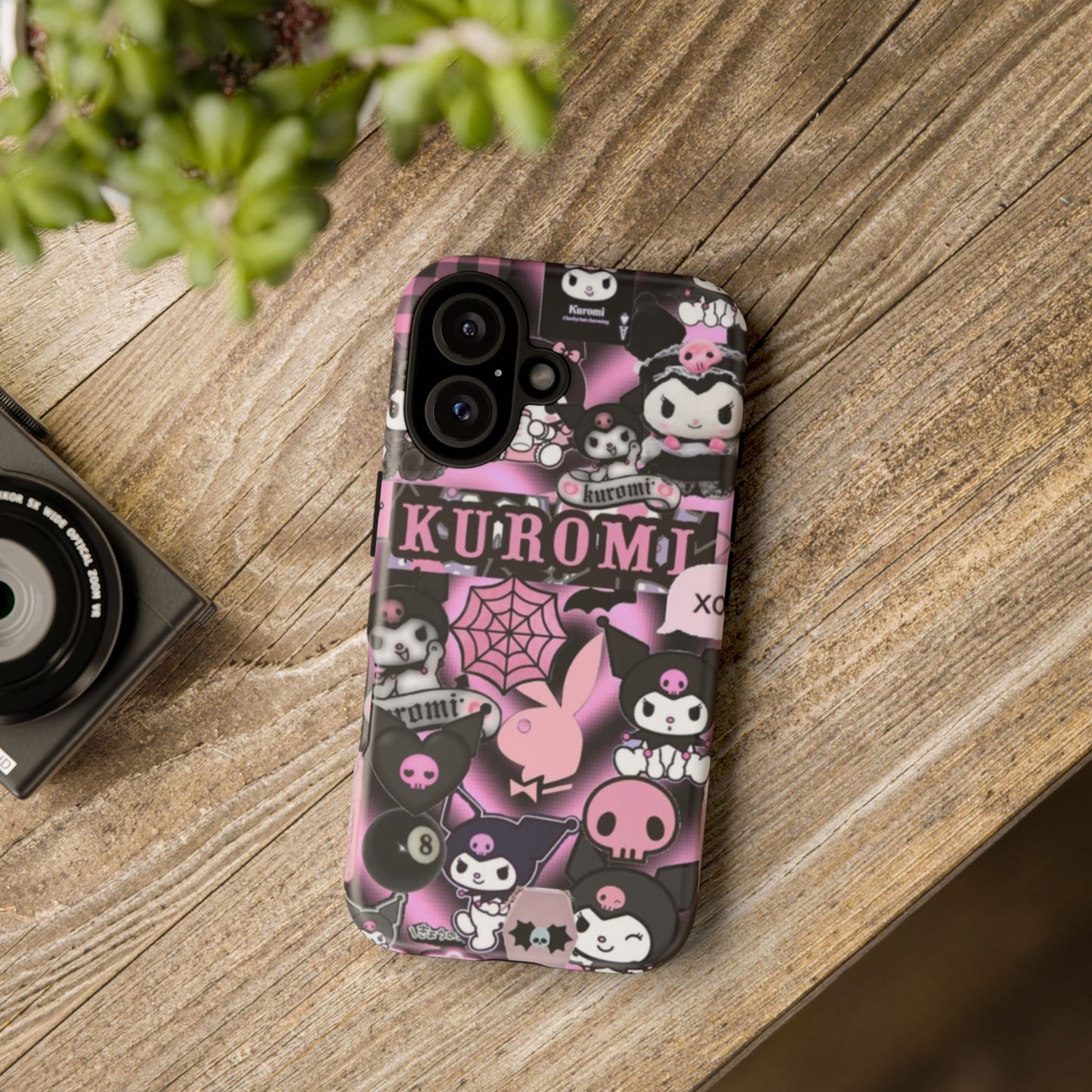 Kuromi Gothic Phone Case, Tough Phone Case Kawaii Phone Cover, Mobile Accessory, Gifts for Her Kuromi back to school, iPhone, Samsung sanrio