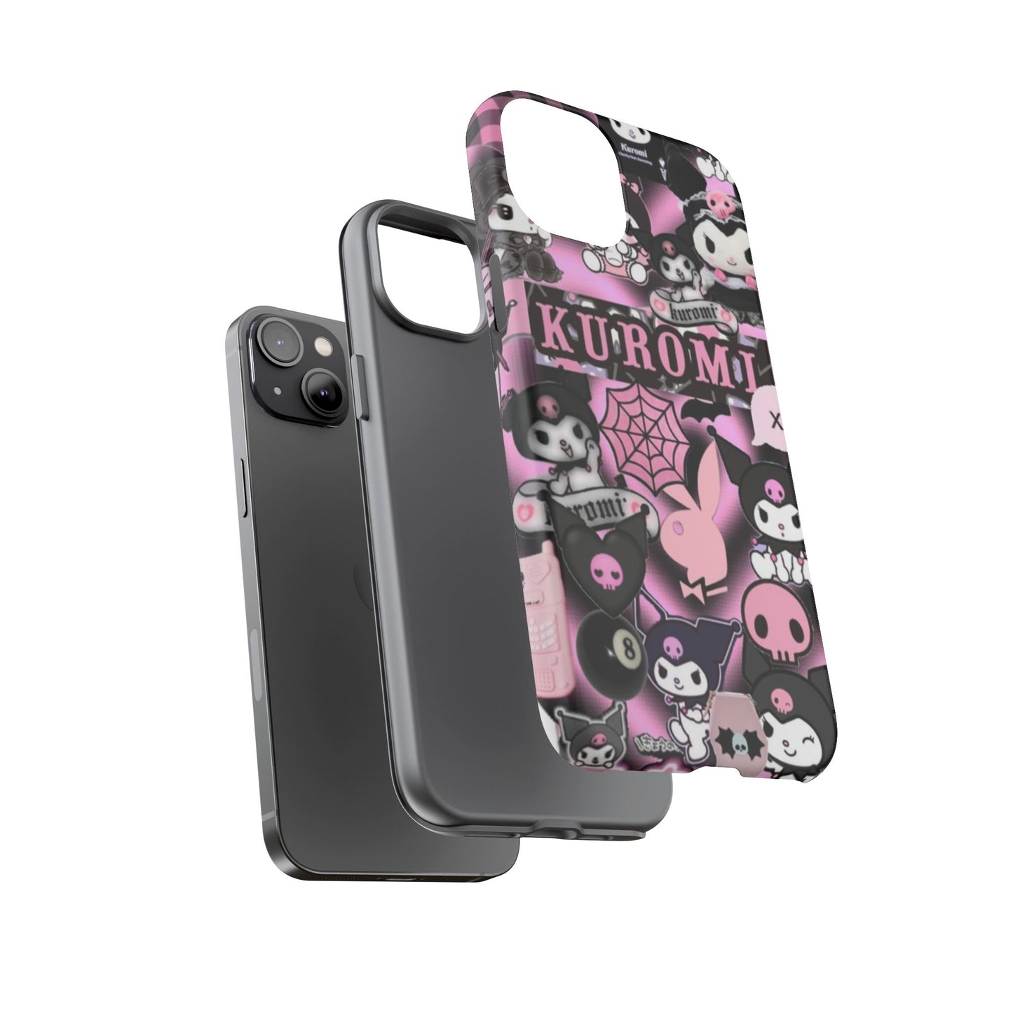 Kuromi Gothic Phone Case, Tough Phone Case Kawaii Phone Cover, Mobile Accessory, Gifts for Her Kuromi back to school, iPhone, Samsung sanrio