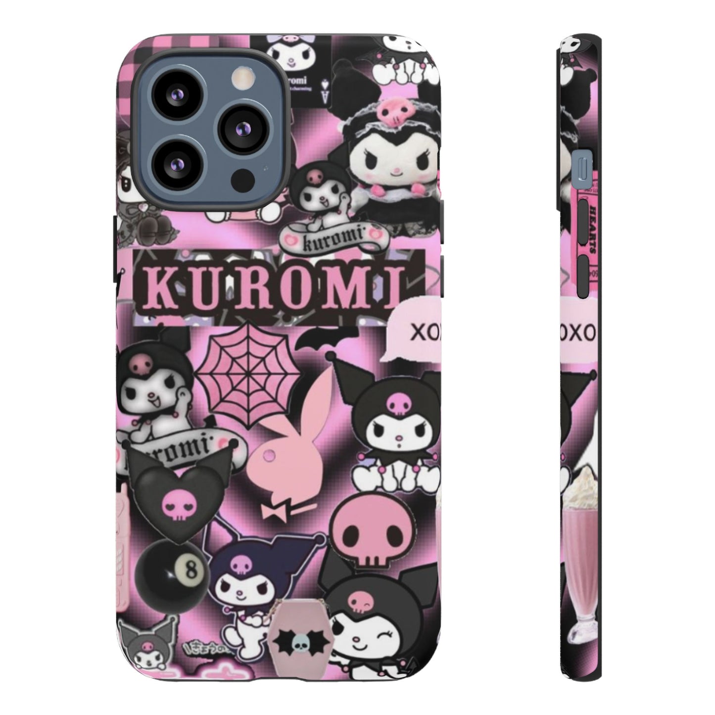 Kuromi Gothic Phone Case, Tough Phone Case Kawaii Phone Cover, Mobile Accessory, Gifts for Her Kuromi back to school, iPhone, Samsung sanrio