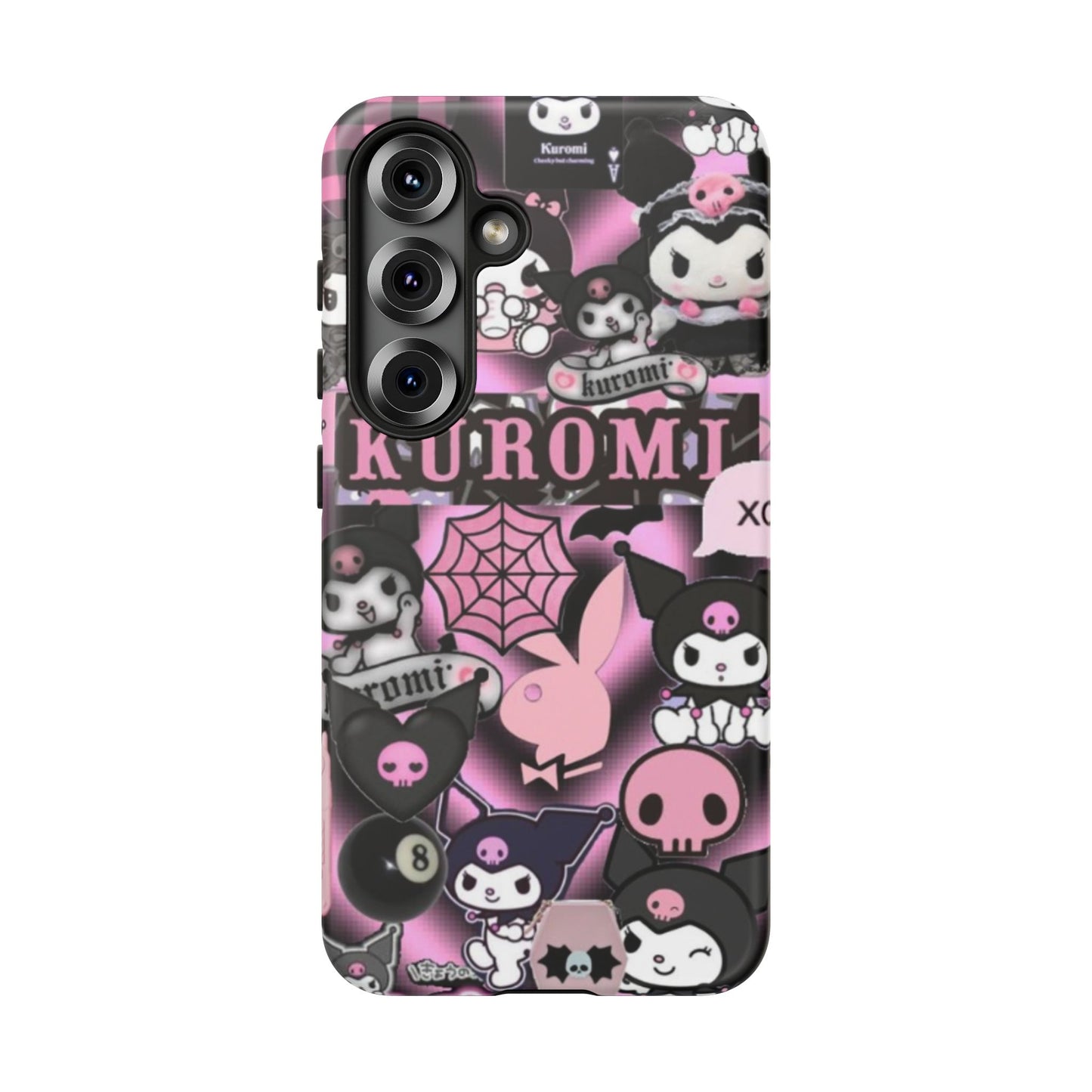 Kuromi Gothic Phone Case, Tough Phone Case Kawaii Phone Cover, Mobile Accessory, Gifts for Her Kuromi back to school, iPhone, Samsung sanrio