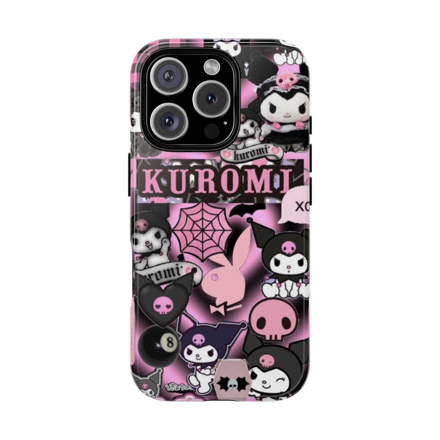Kuromi Gothic Phone Case, Tough Phone Case Kawaii Phone Cover, Mobile Accessory, Gifts for Her Kuromi back to school, iPhone, Samsung sanrio