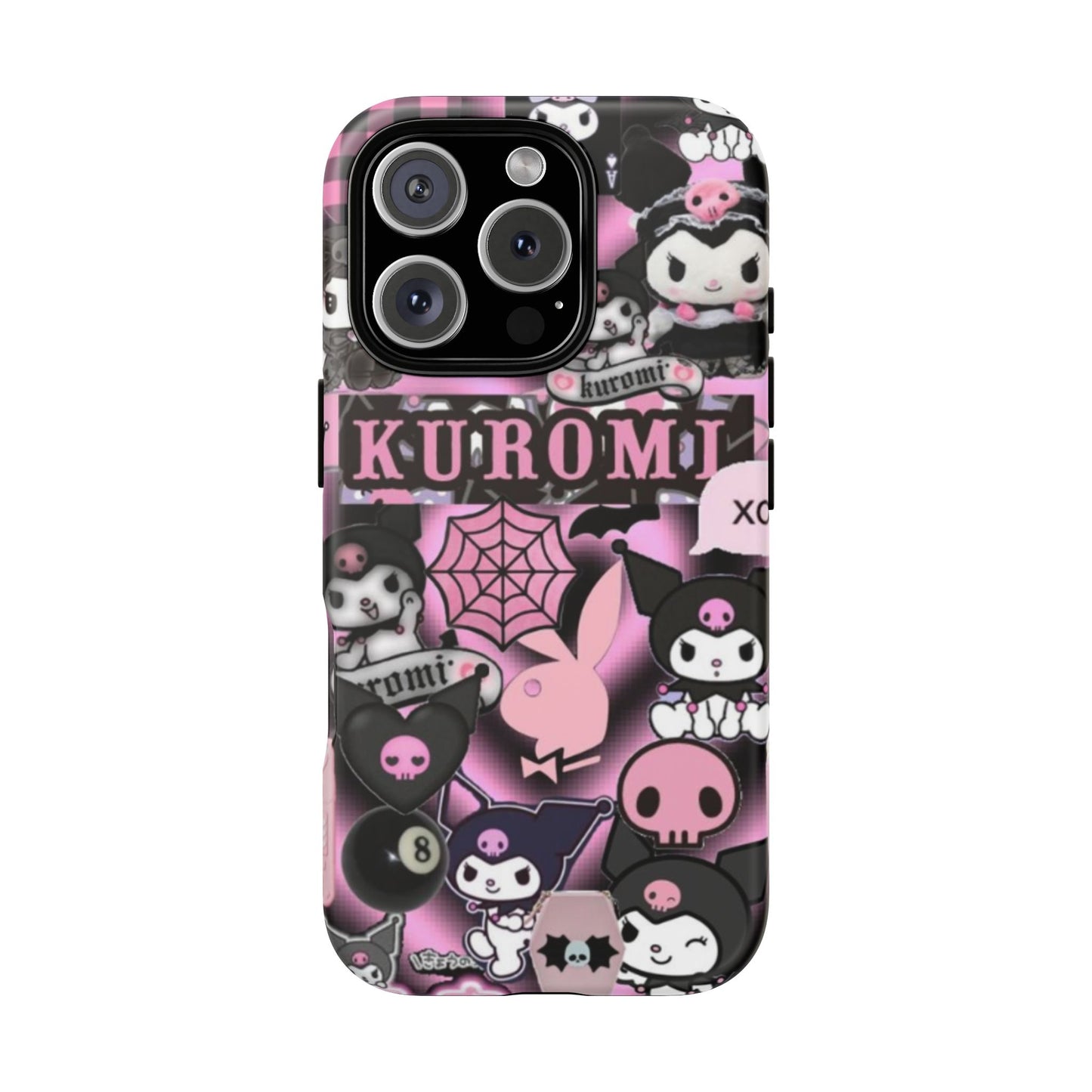 Kuromi Gothic Phone Case, Tough Phone Case Kawaii Phone Cover, Mobile Accessory, Gifts for Her Kuromi back to school, iPhone, Samsung sanrio