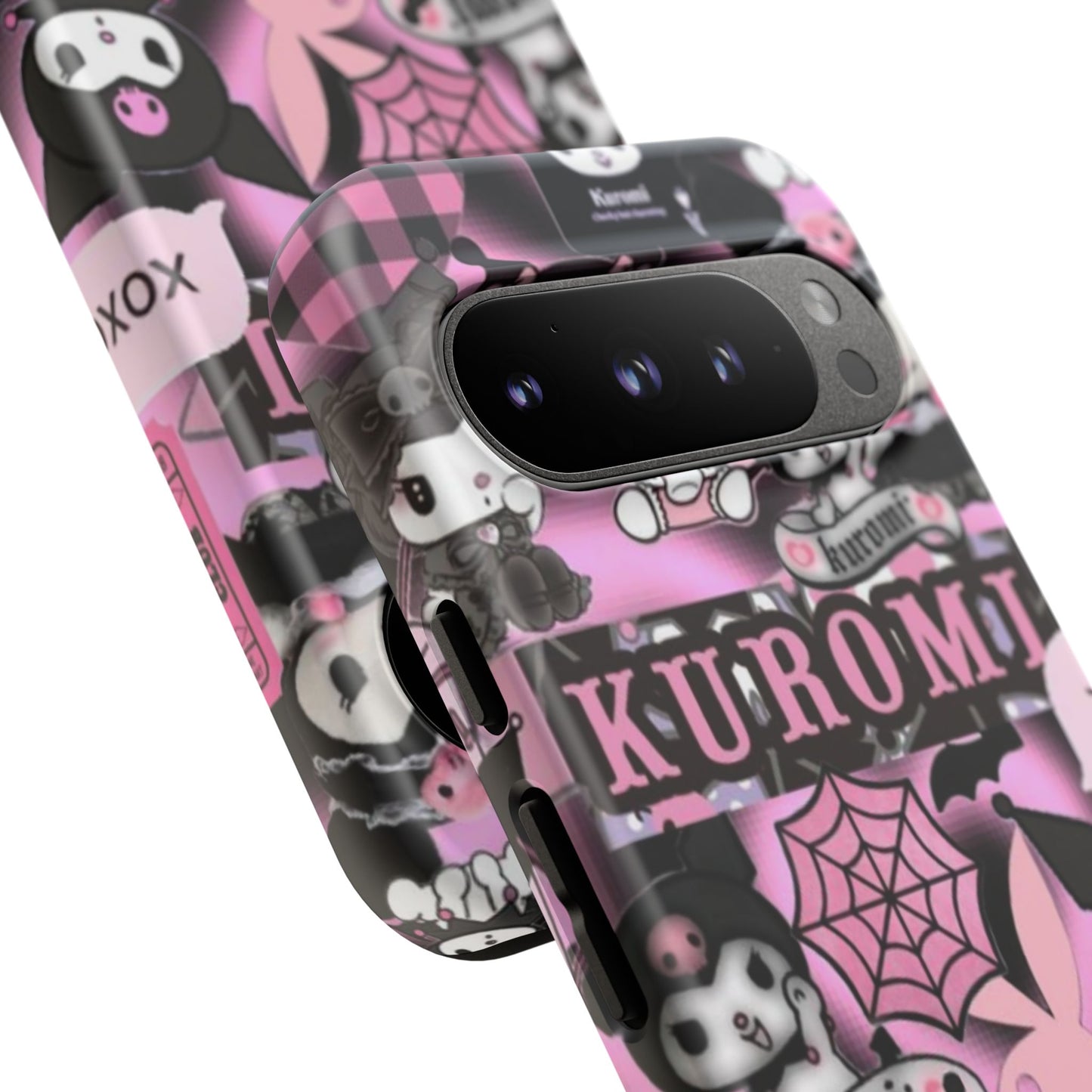 Kuromi Gothic Phone Case, Tough Phone Case Kawaii Phone Cover, Mobile Accessory, Gifts for Her Kuromi back to school, iPhone, Samsung sanrio