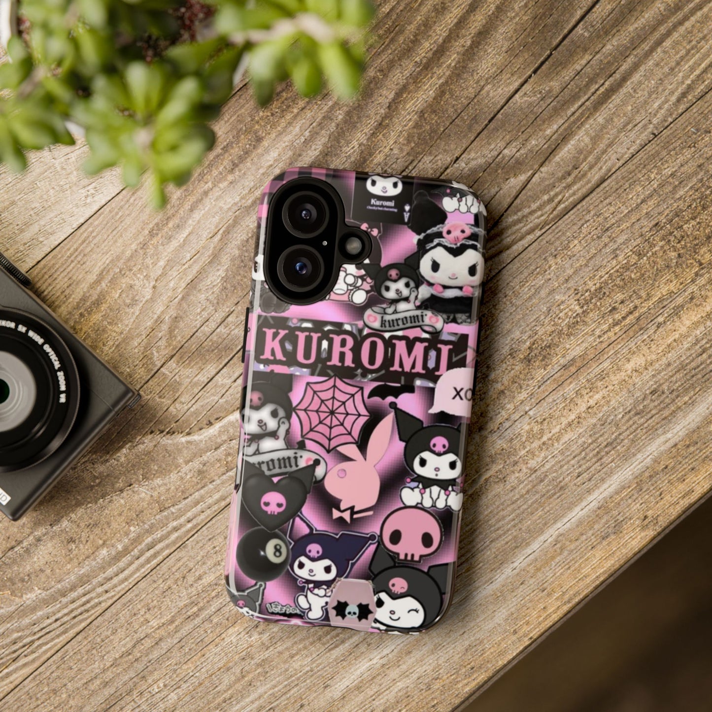 Kuromi Gothic Phone Case, Tough Phone Case Kawaii Phone Cover, Mobile Accessory, Gifts for Her Kuromi back to school, iPhone, Samsung sanrio